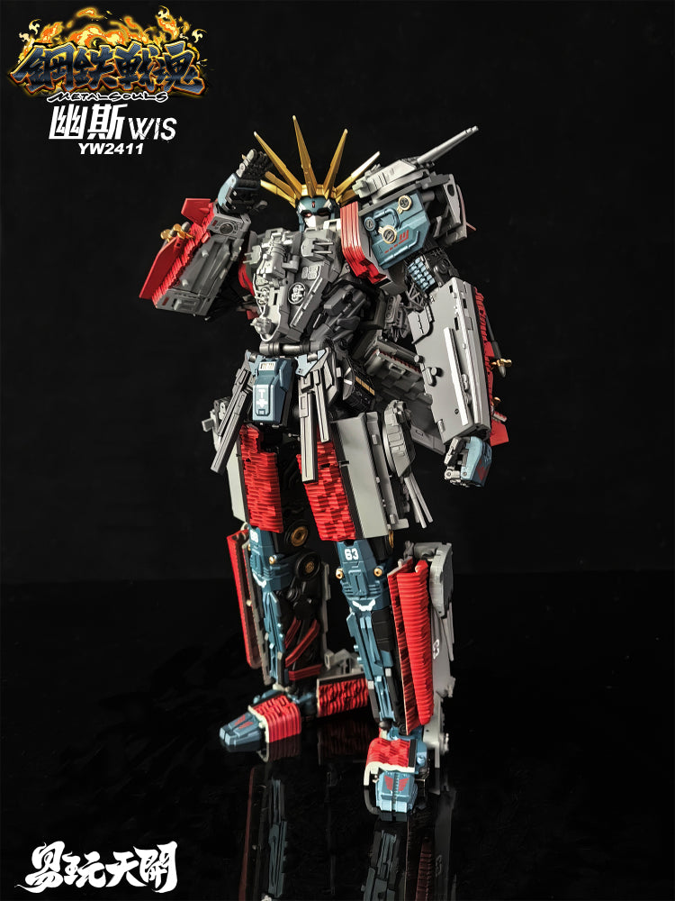 ToysEasy YW2411 WIS Ghost - Transformable Action Figure from Metal Soul Series Inspired by Iowa - class Battleship