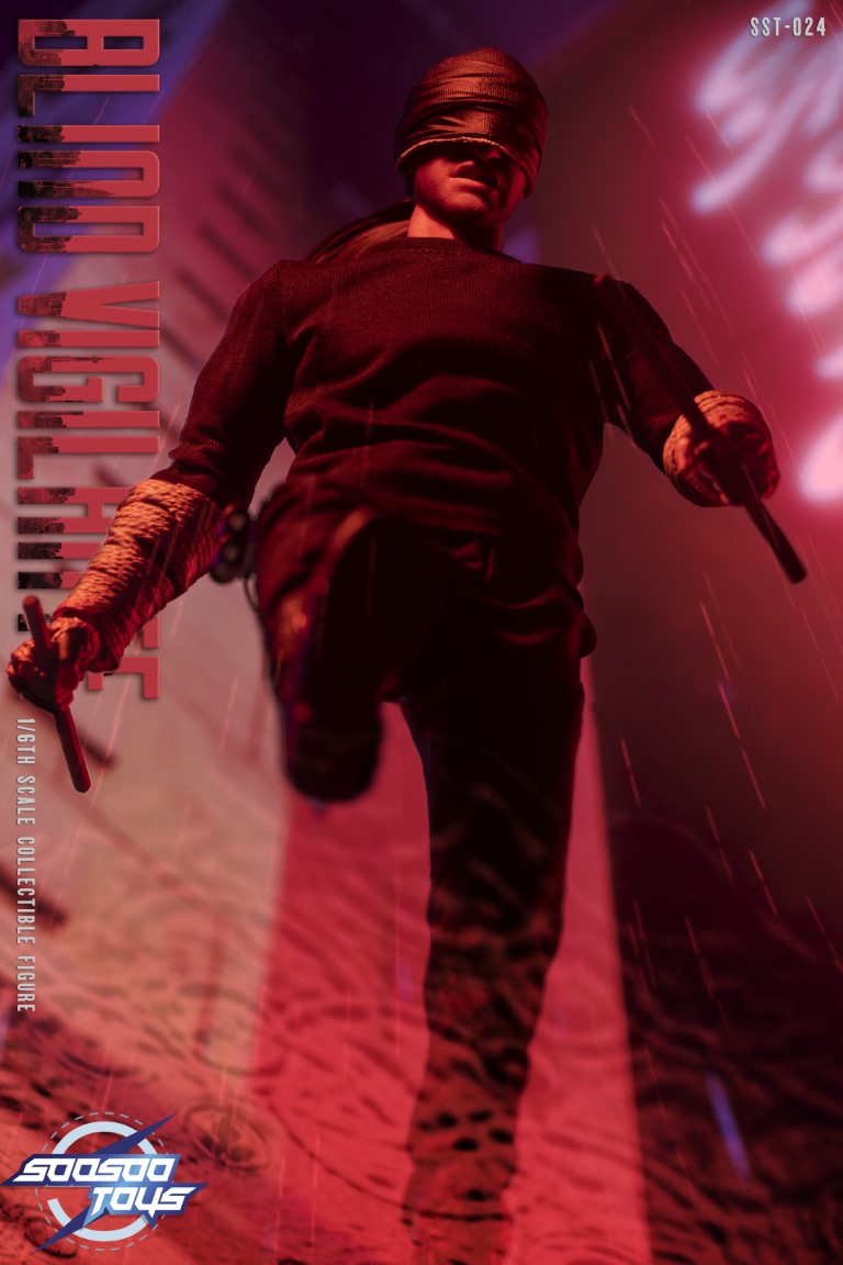 Pre - order 1/6 Scale Collectible Action Figure of Blind Vigilante SST - 024