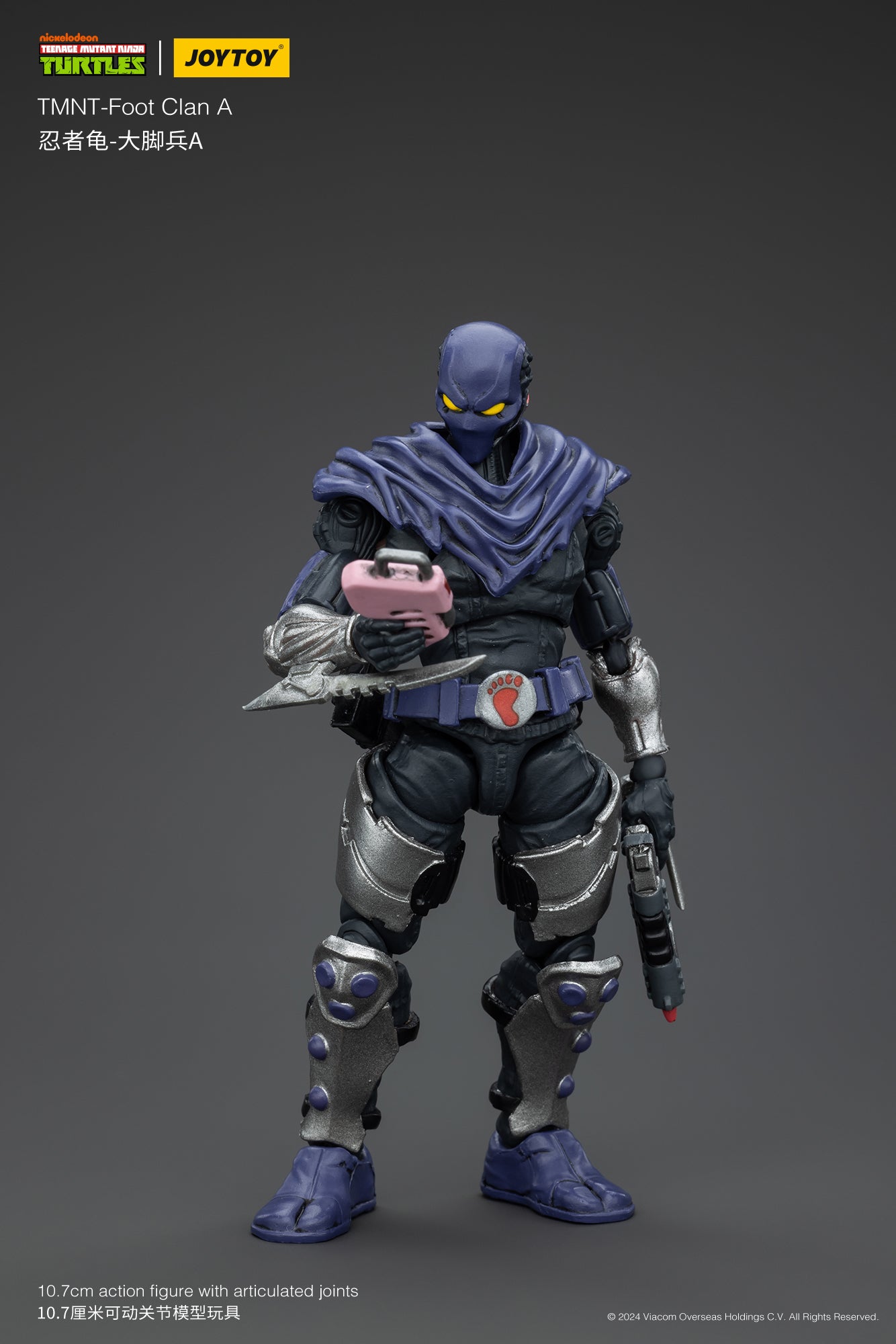 JoyToy 1/18 Scale Action Figure of Teenage Mutant Ninja Turtles Foot Clan Soldier A