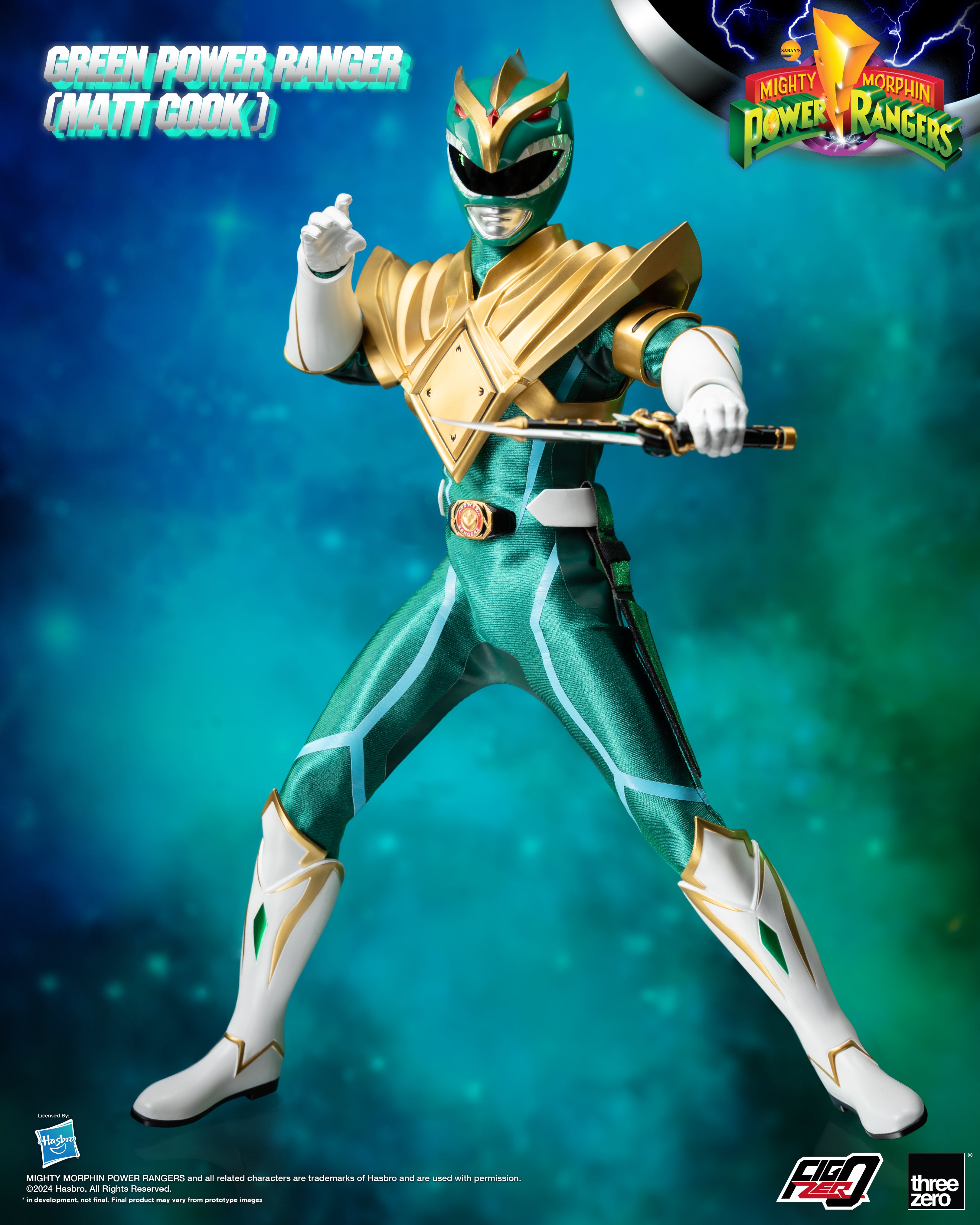 FigZero 1/6 Scale Mighty Morphin Green Ranger Matt Cook Version Toy