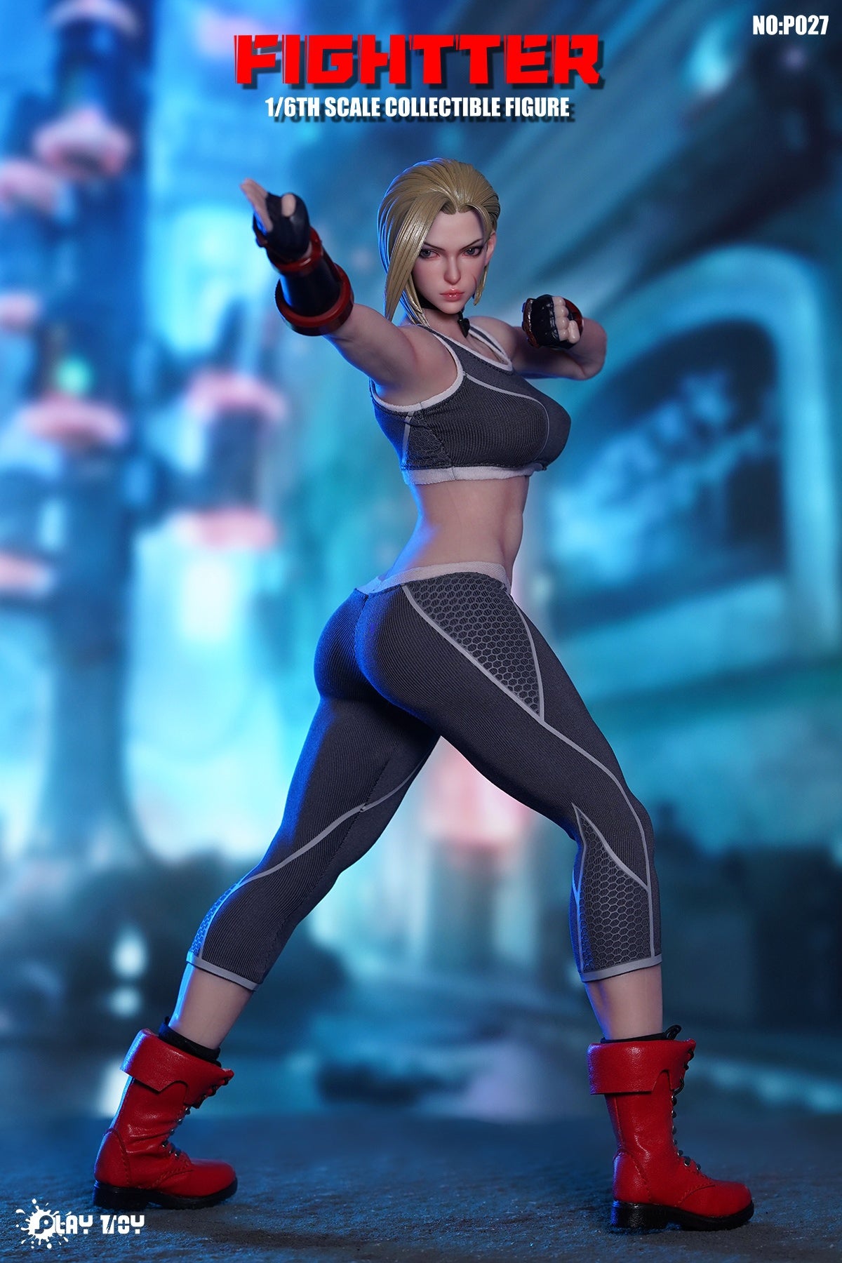 [PREORDER] 6th Gen PlayToy P027 - Poseable Fighting Female Warrior Action Figure