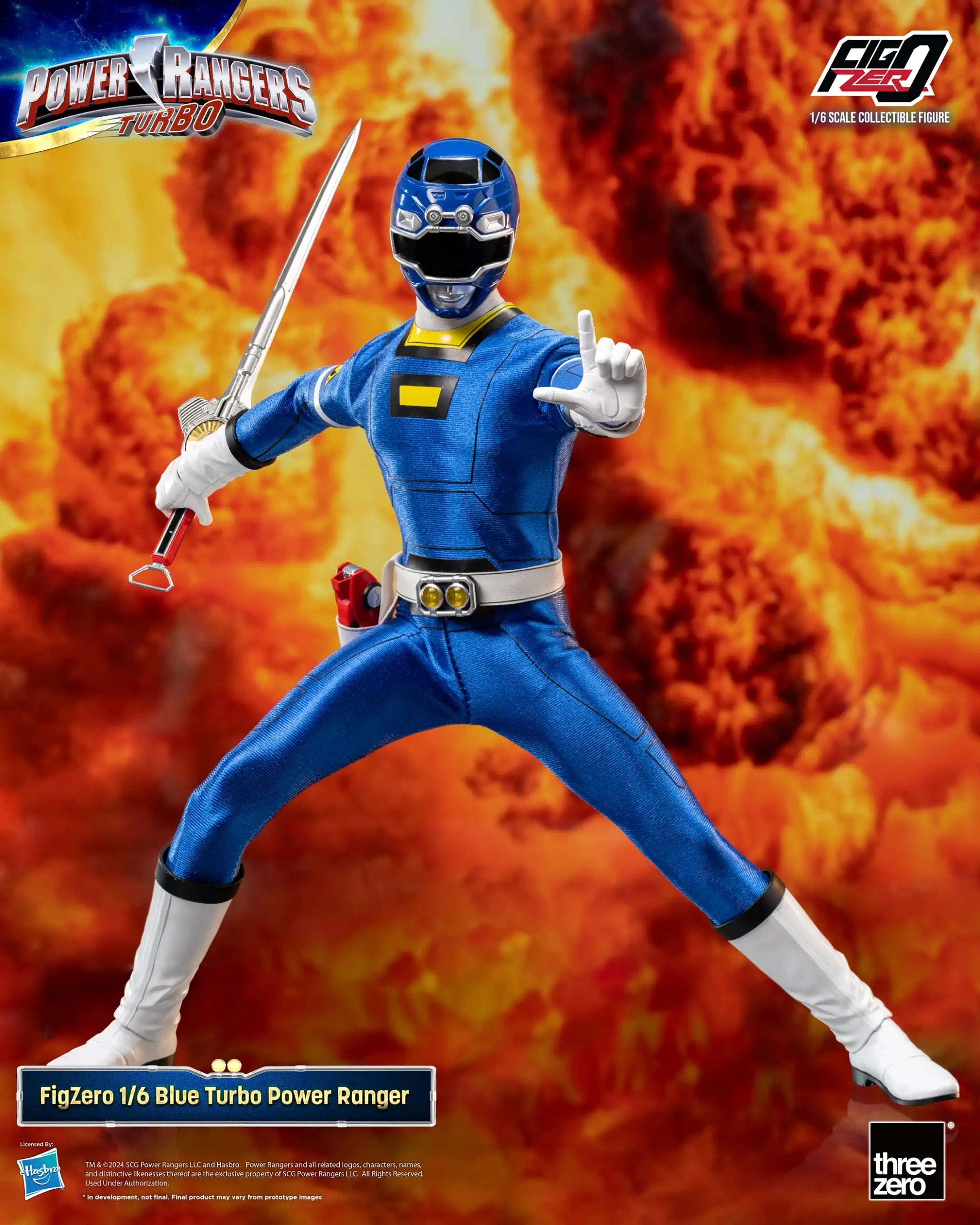 FigZero 1/6 Scale Blue Turbo Ranger - An Authentic Power Rangers Turbo Collectible