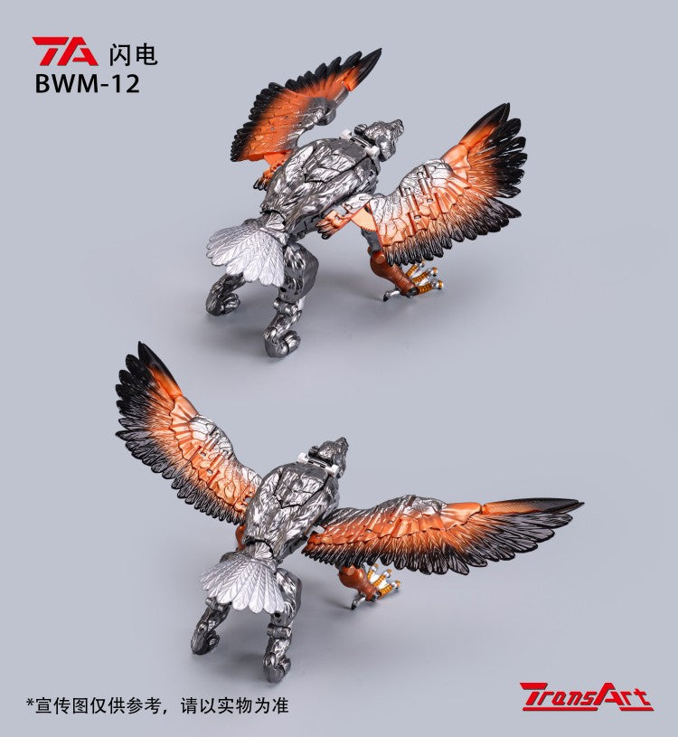 TransArt BWM-12 Lightning: Adult-Collector's Transformable Robot to Winged Wolf Toy