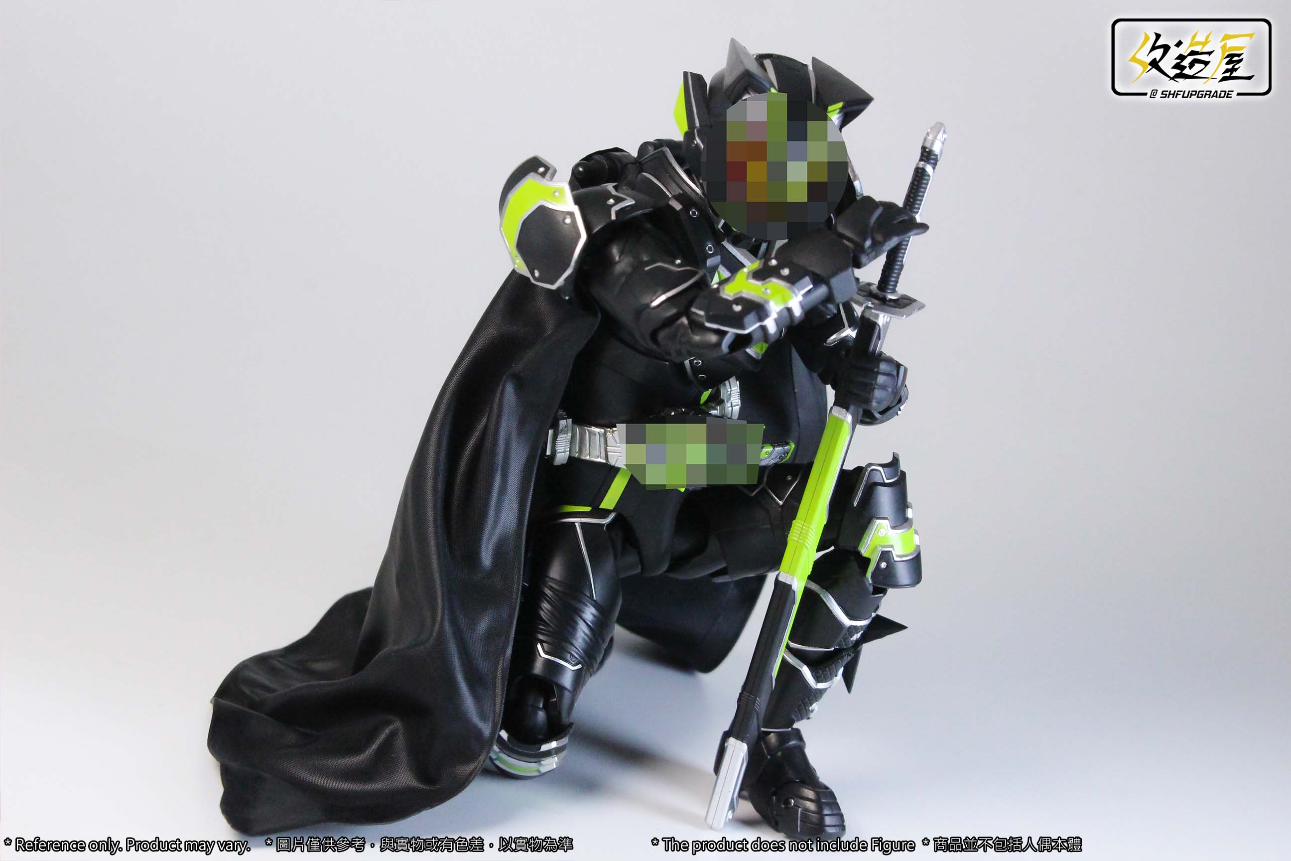 Superior SHFU Black Cape for General Use with SH Figuarts Kamen Rider Tycoon Bujin Sword