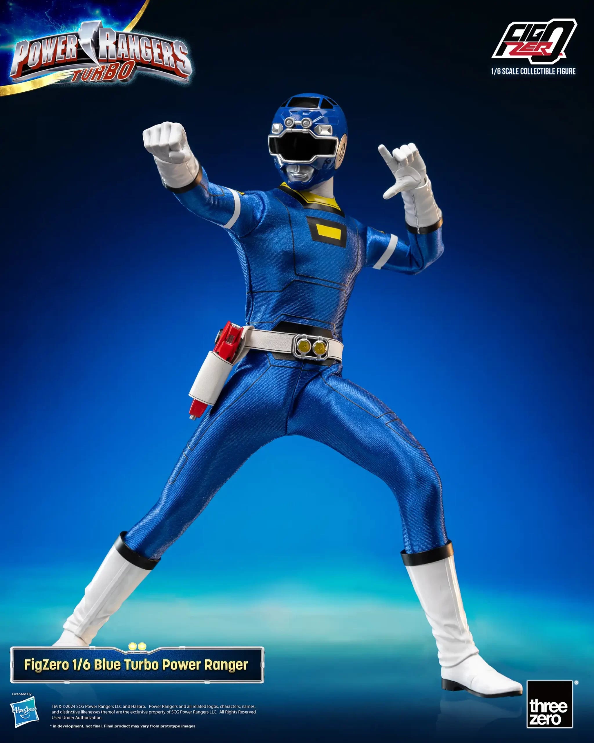 FigZero 1/6 Scale Blue Turbo Ranger - An Authentic Power Rangers Turbo Collectible
