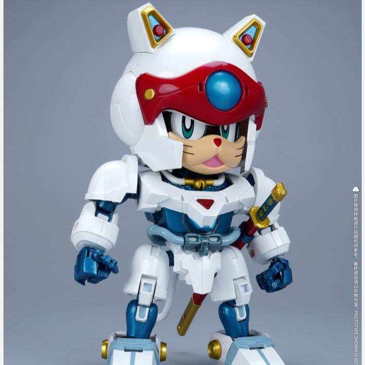 Heatboys HB0057 - Samurai Pizza Cats Yattaro Die - cast Figure with Weapons