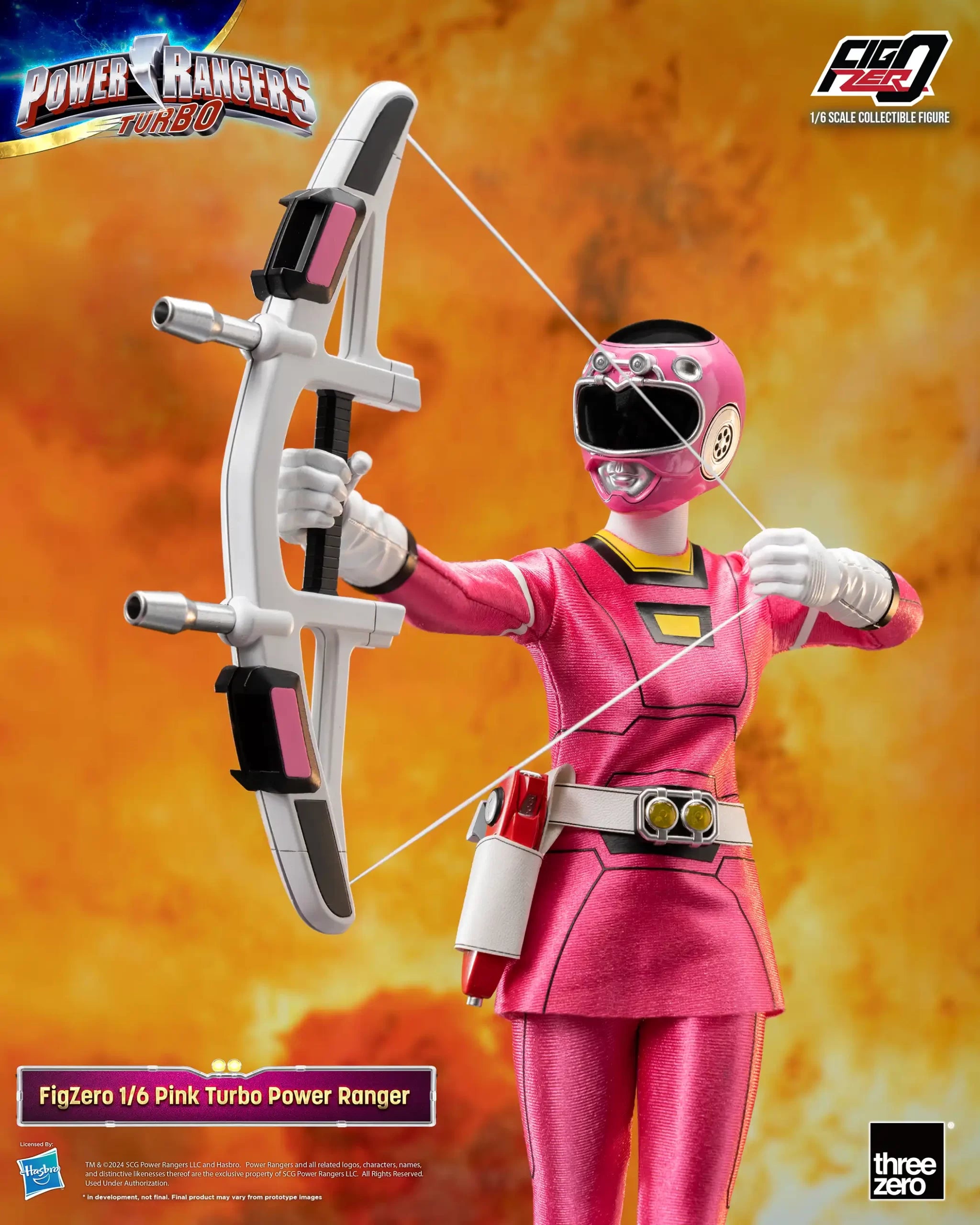 [Pre - order] 1/6 Scale Collectible FigZero Pink Turbo Ranger Action Figure from Power Rangers Turbo