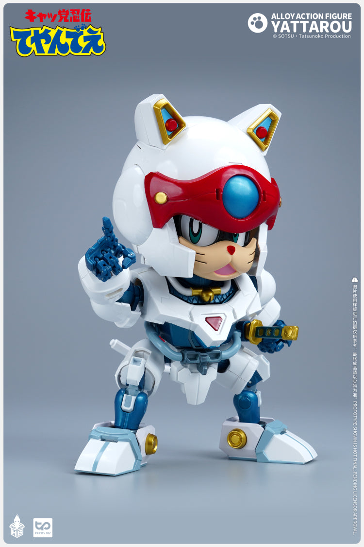 Heatboys HB0057 - Samurai Pizza Cats Yattaro Die - cast Figure with Weapons