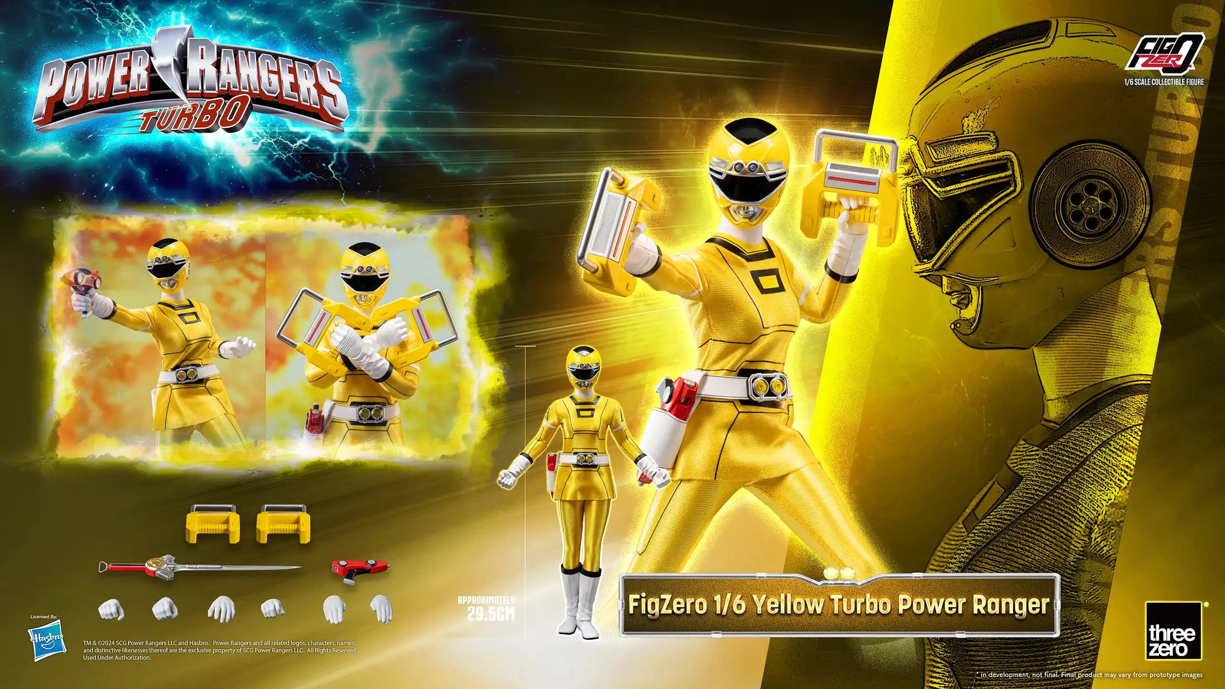 FigZero 1/6 Scale Pre-order Yellow Turbo Ranger - Power Rangers Turbo Figure