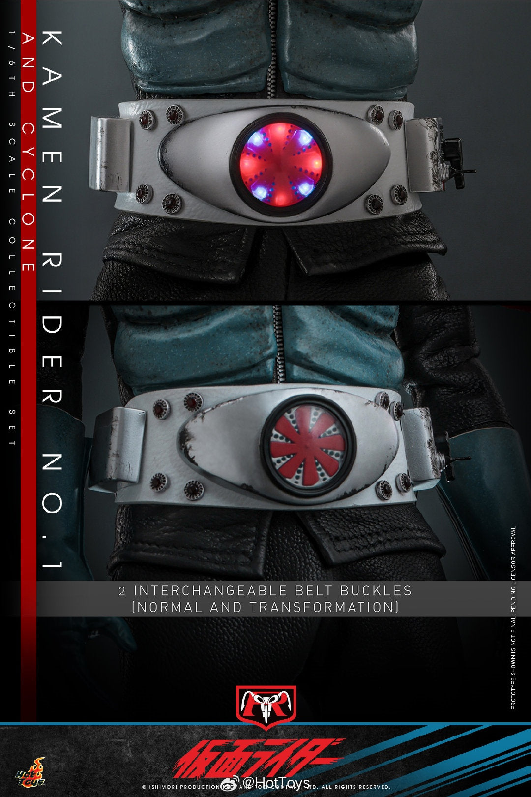 Pre - order HotToys 1/6 Scale Collectible Kamen Rider Ichigou Action Figure with Cyclone Motorcycle