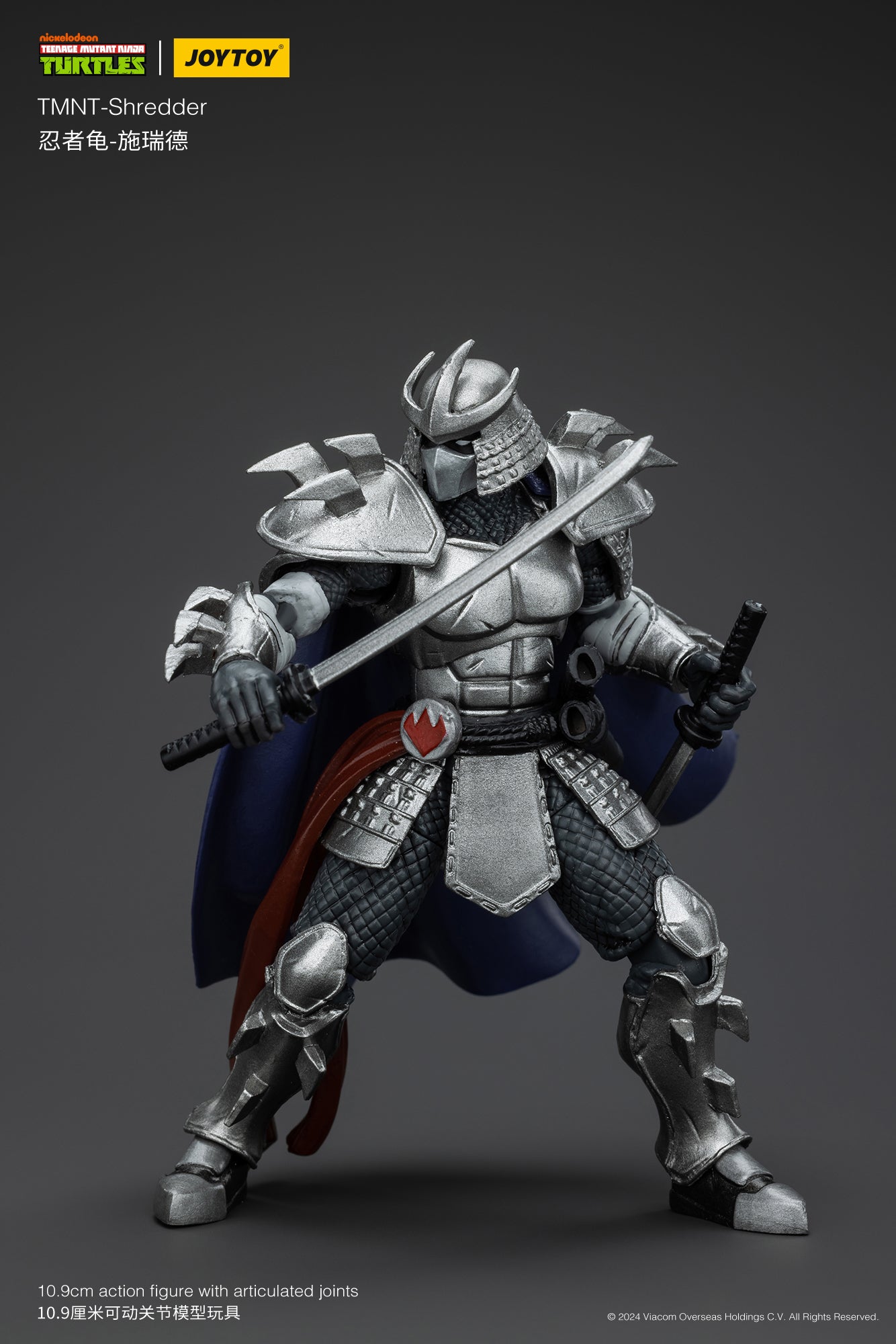 JoyToy 1/18 Scale Action Figure of Teenage Mutant Ninja Turtles' Shredder