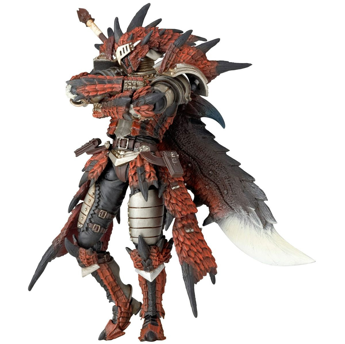 Revoltech Monster Hunter Male Swordsman with Impressive Flame Sword Rathalos
