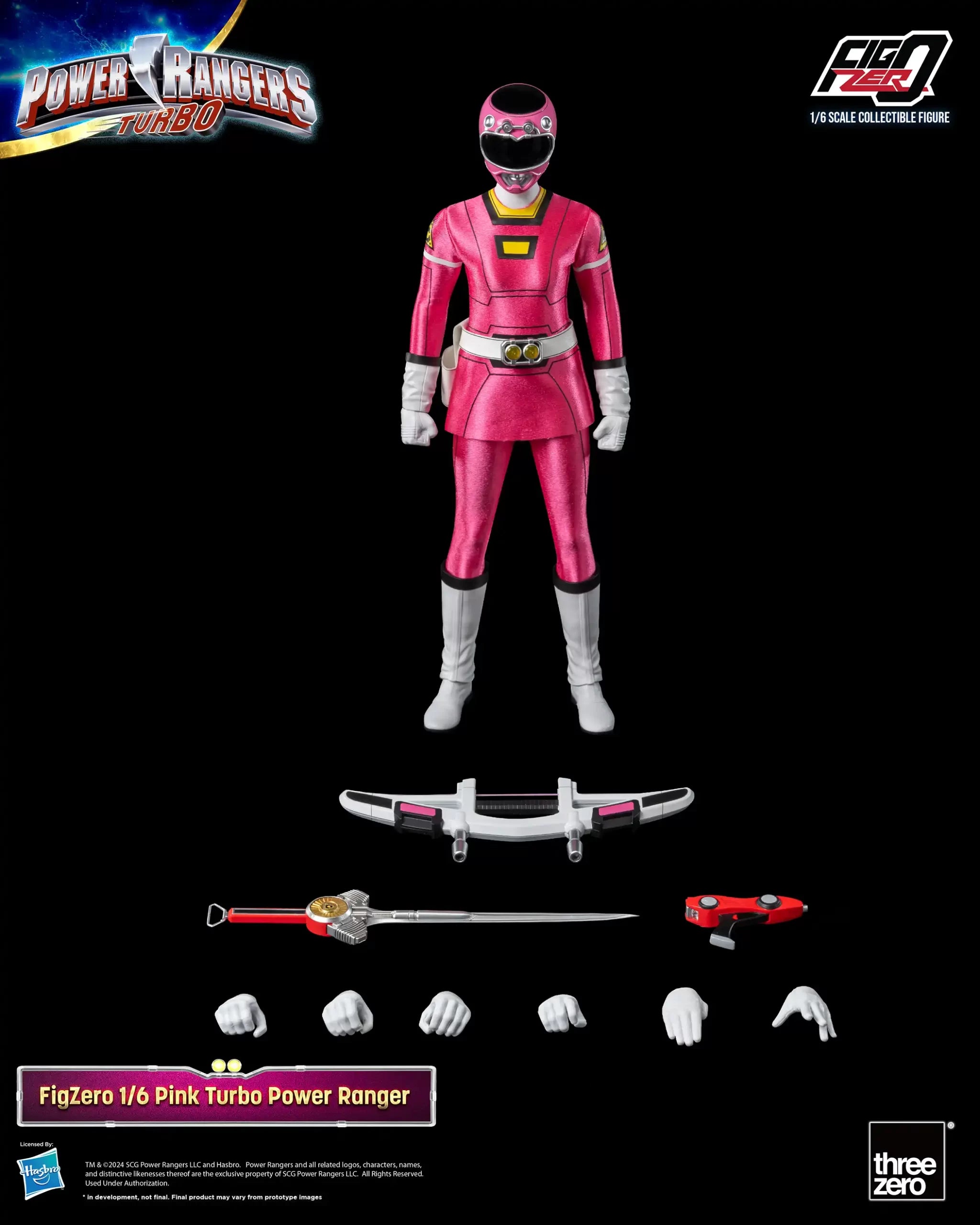 [Pre - order] 1/6 Scale Collectible FigZero Pink Turbo Ranger Action Figure from Power Rangers Turbo
