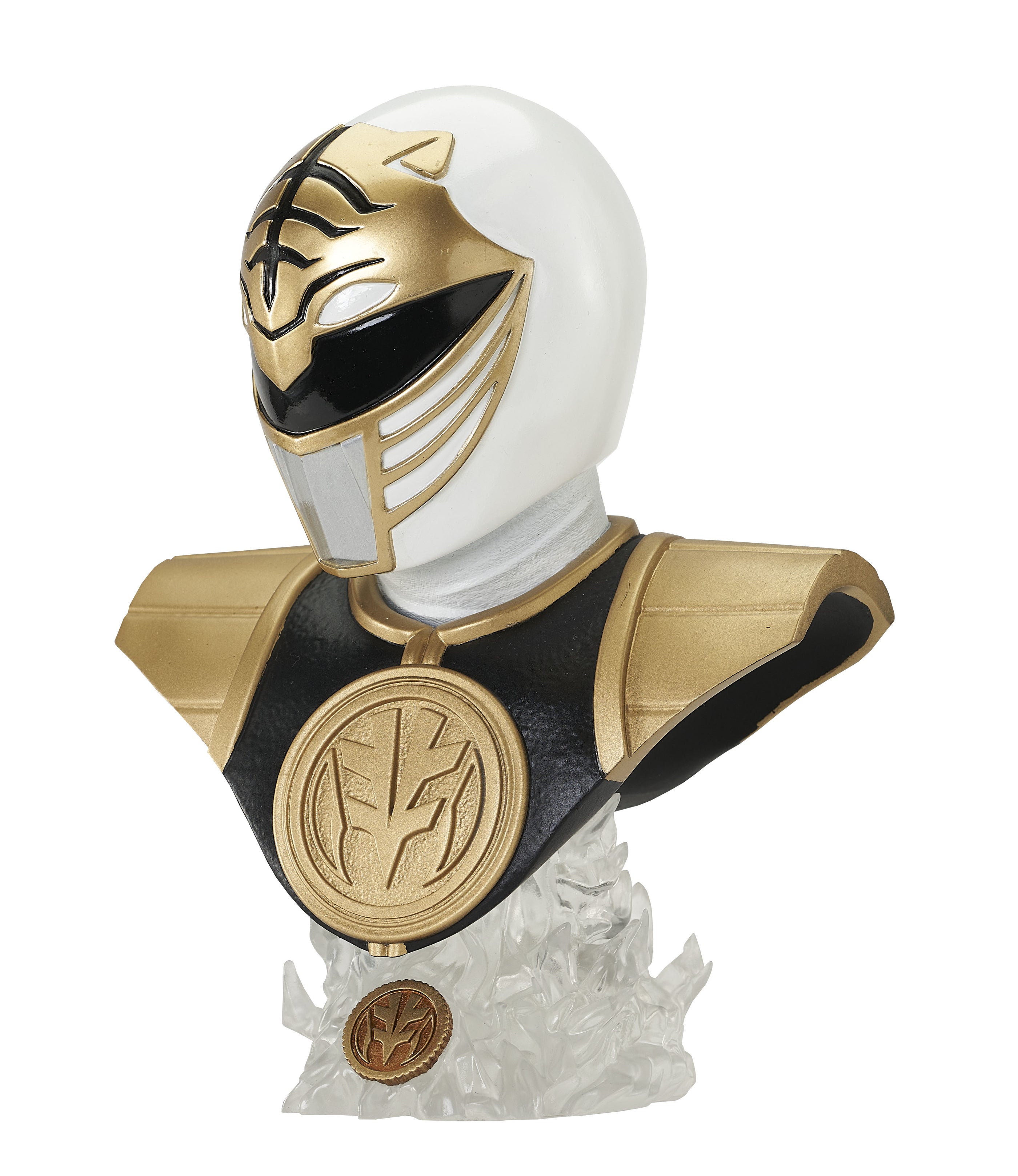 [Pre - Order] Diamond Select 1/2 Scale Collectible Bust of the White Ranger from Power Rangers