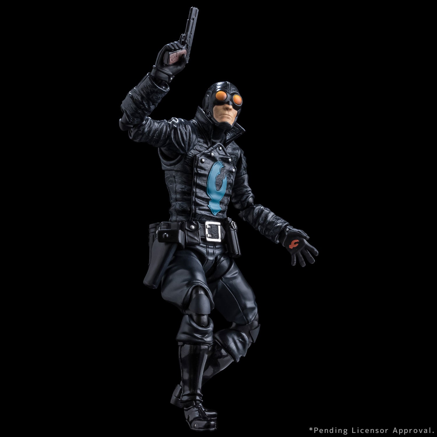 1/12 Scale Collectible Action Figure of Hellboy's Lobster Johnson, a Legendary Superhero from Mike Mignola's Work