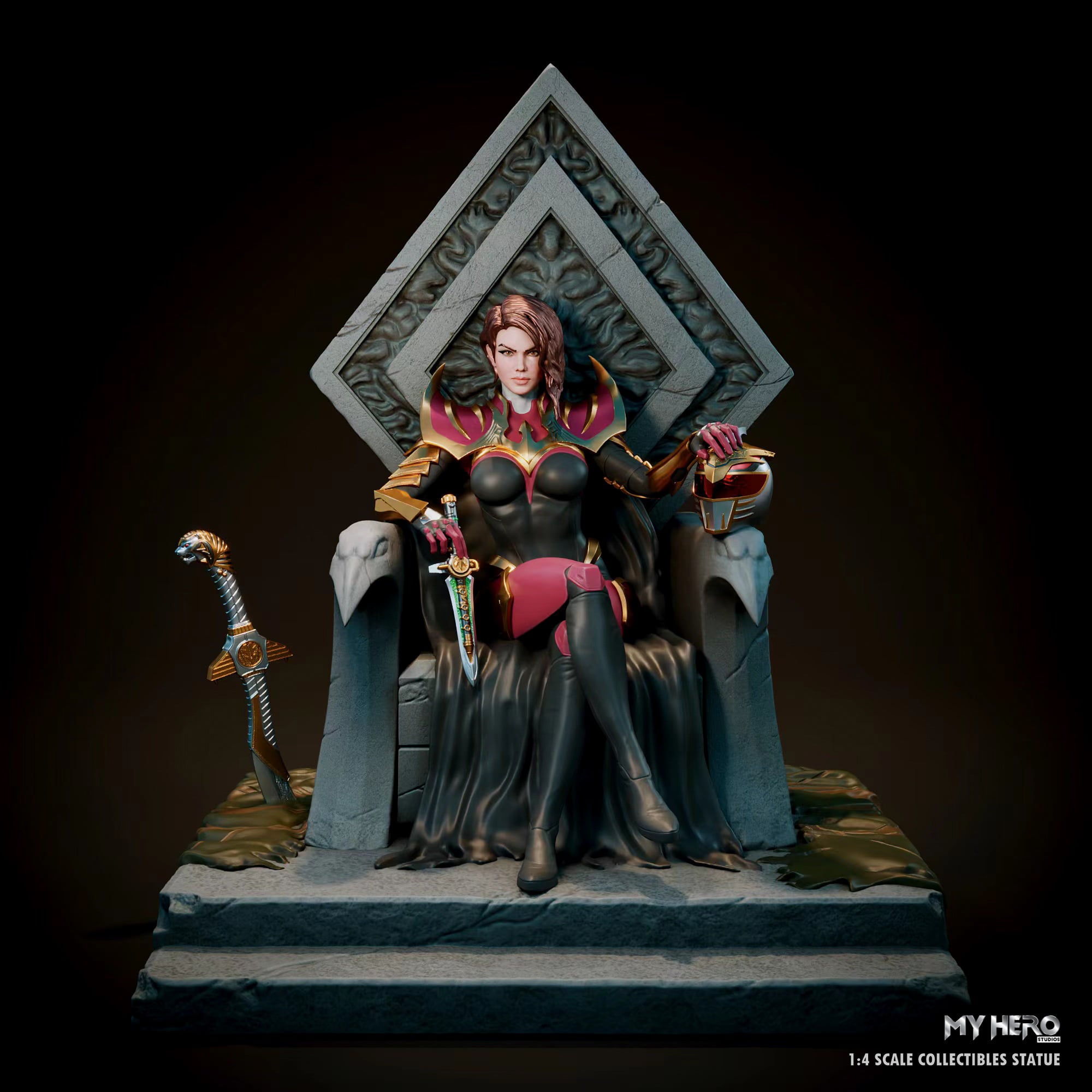 My Hero Studios 1/4 Scale High - Quality Pink Ranger Slayer Collectible Statue