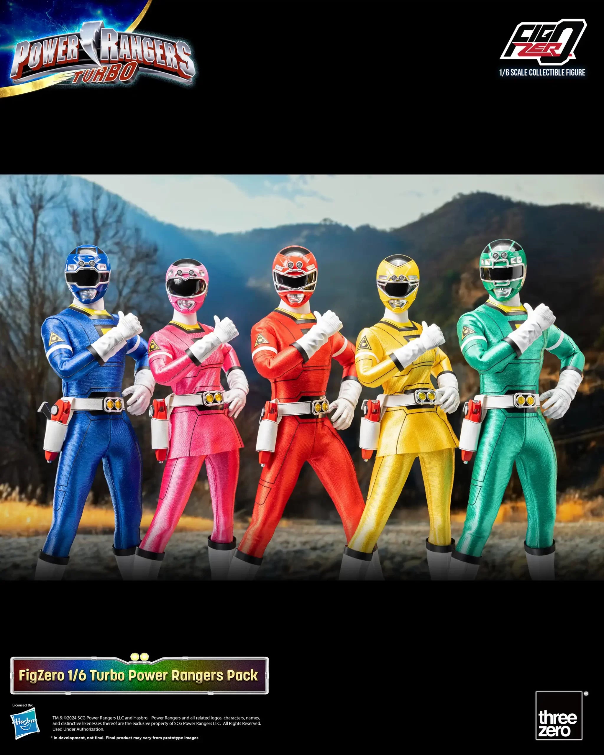 Preorder FigZero 1/6 Scale Power Rangers Turbo Team Figure Pack