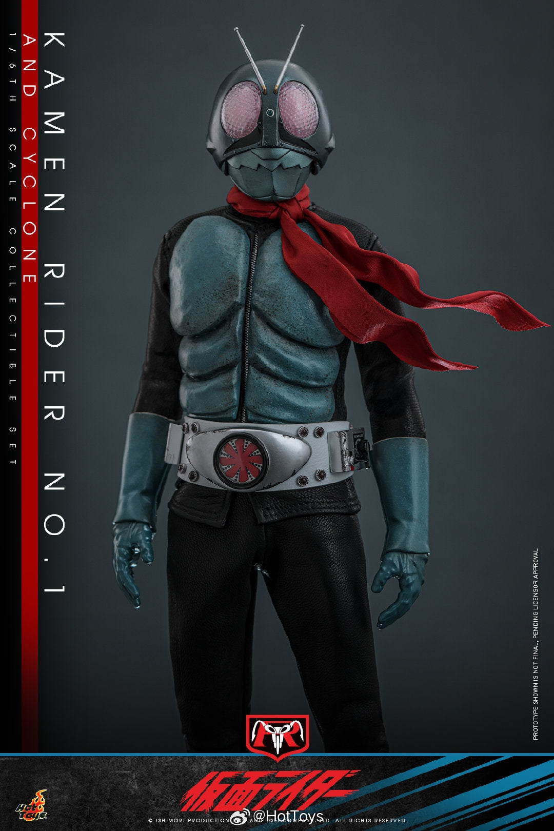 Pre - order HotToys 1/6 Scale Collectible Kamen Rider Ichigou Action Figure with Cyclone Motorcycle