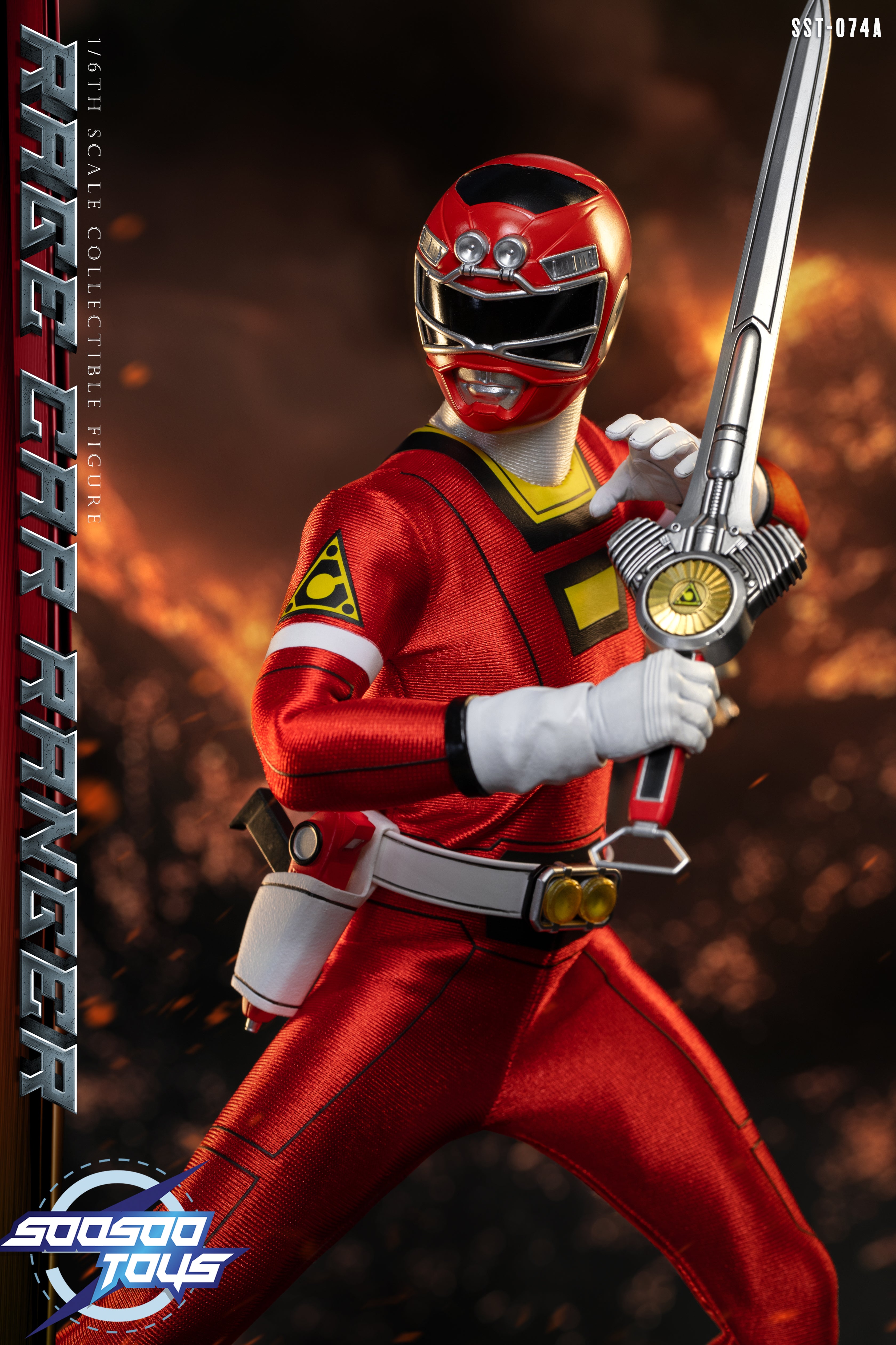 Pre - Order: 1/6 Scale Action Figure of SST - 074A Rage Car Ranger