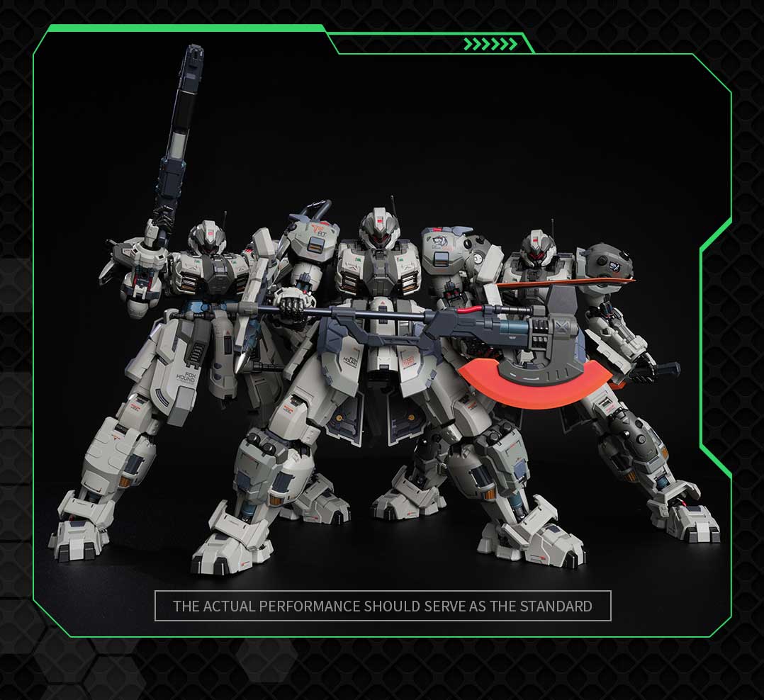 Pre - order MOSHOW Progenitor Effect Illustrious - grade Fox Hound Butcher Team Mecha Figure Set