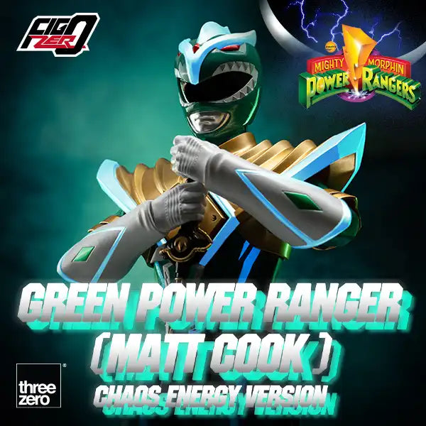 FigZero 1/6 Scale Action Figure - Power Rangers Green Ranger (Matt Cook) Chaos Energy Version from Go Go Power Rangers Comic Series