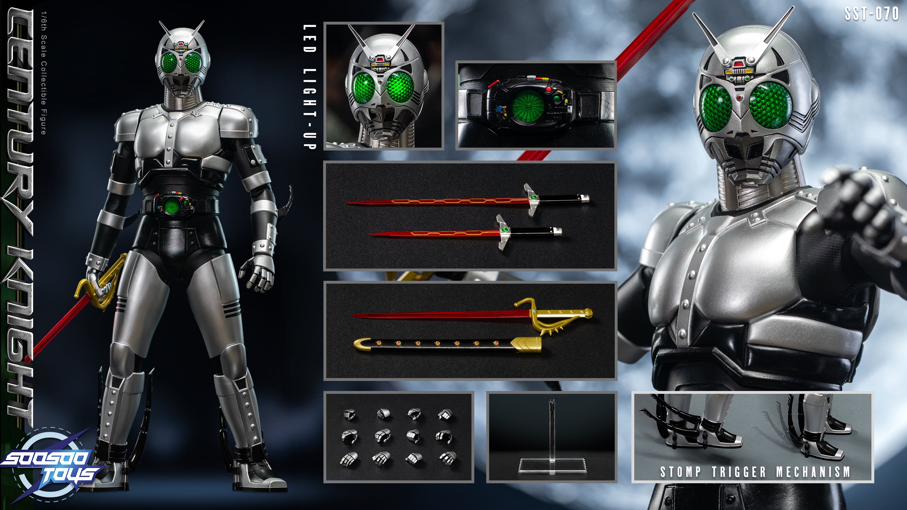 [PREORDER] 1/6 Scale SST-070 Century Knight Highly Poseable Action Figure