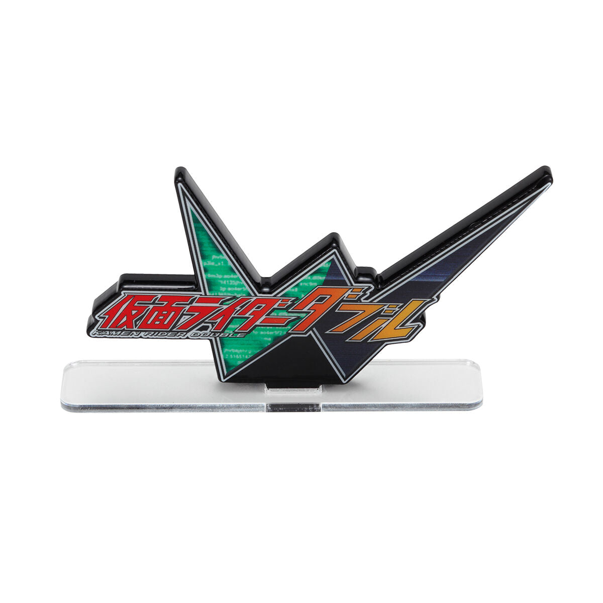 Pre - order Kamen Rider W Acrylic Logo Display for Toy and Action Figure Collection