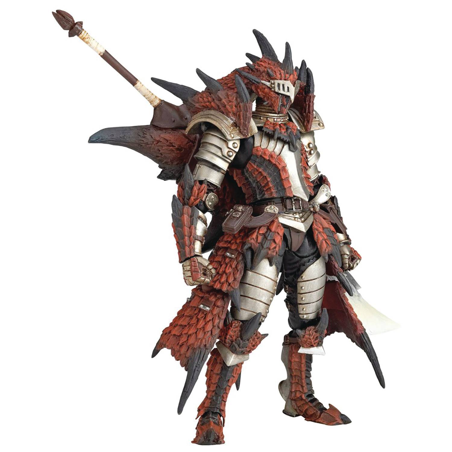 Revoltech Monster Hunter Male Swordsman with Impressive Flame Sword Rathalos