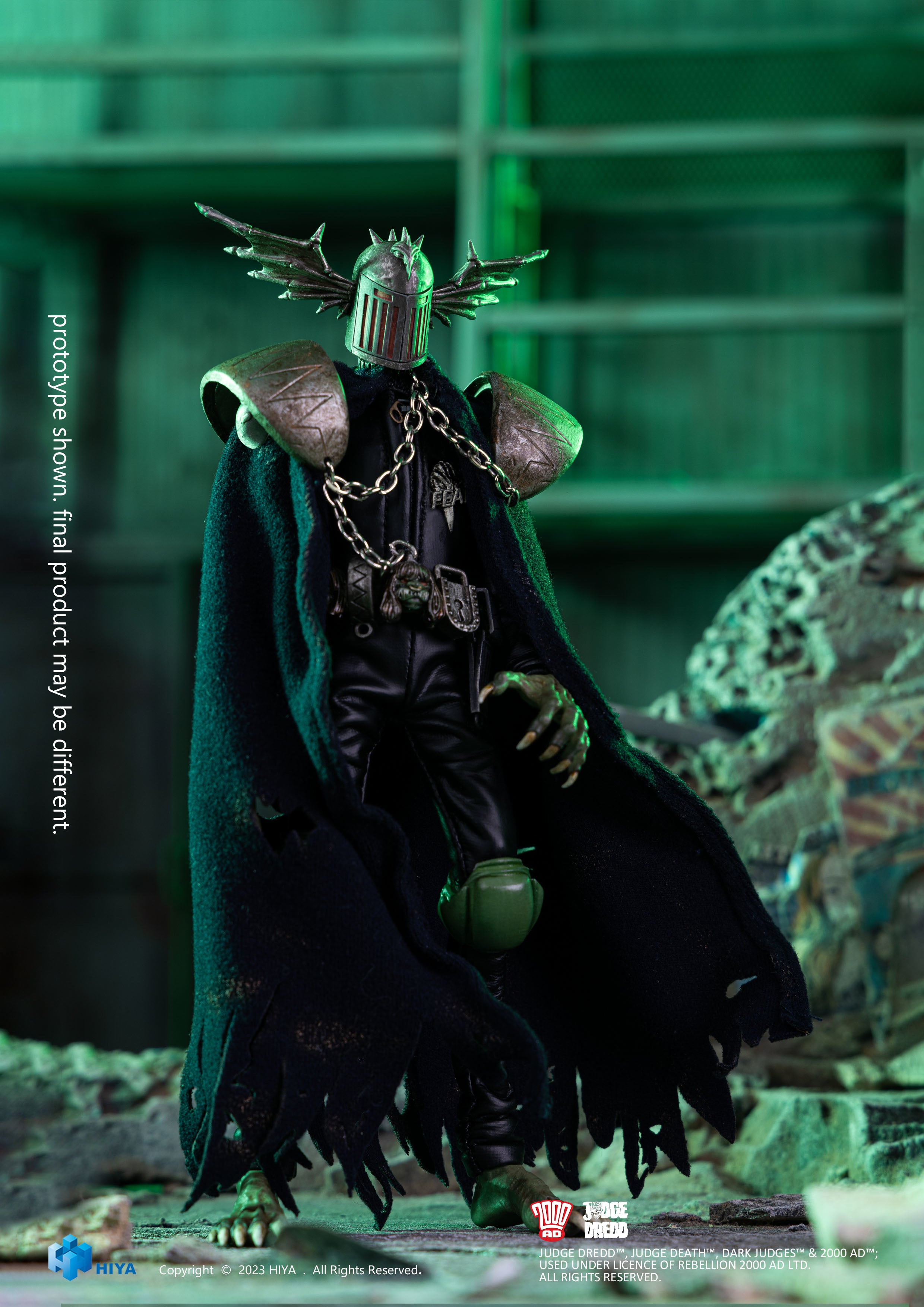 HIYA Toys' 1:12 Scale Exquisite Super Judge Fear Action Figure - Judge Dredd Collectible