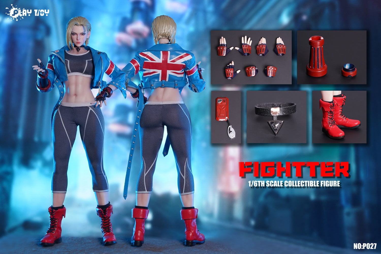 [PREORDER] 6th Gen PlayToy P027 - Poseable Fighting Female Warrior Action Figure