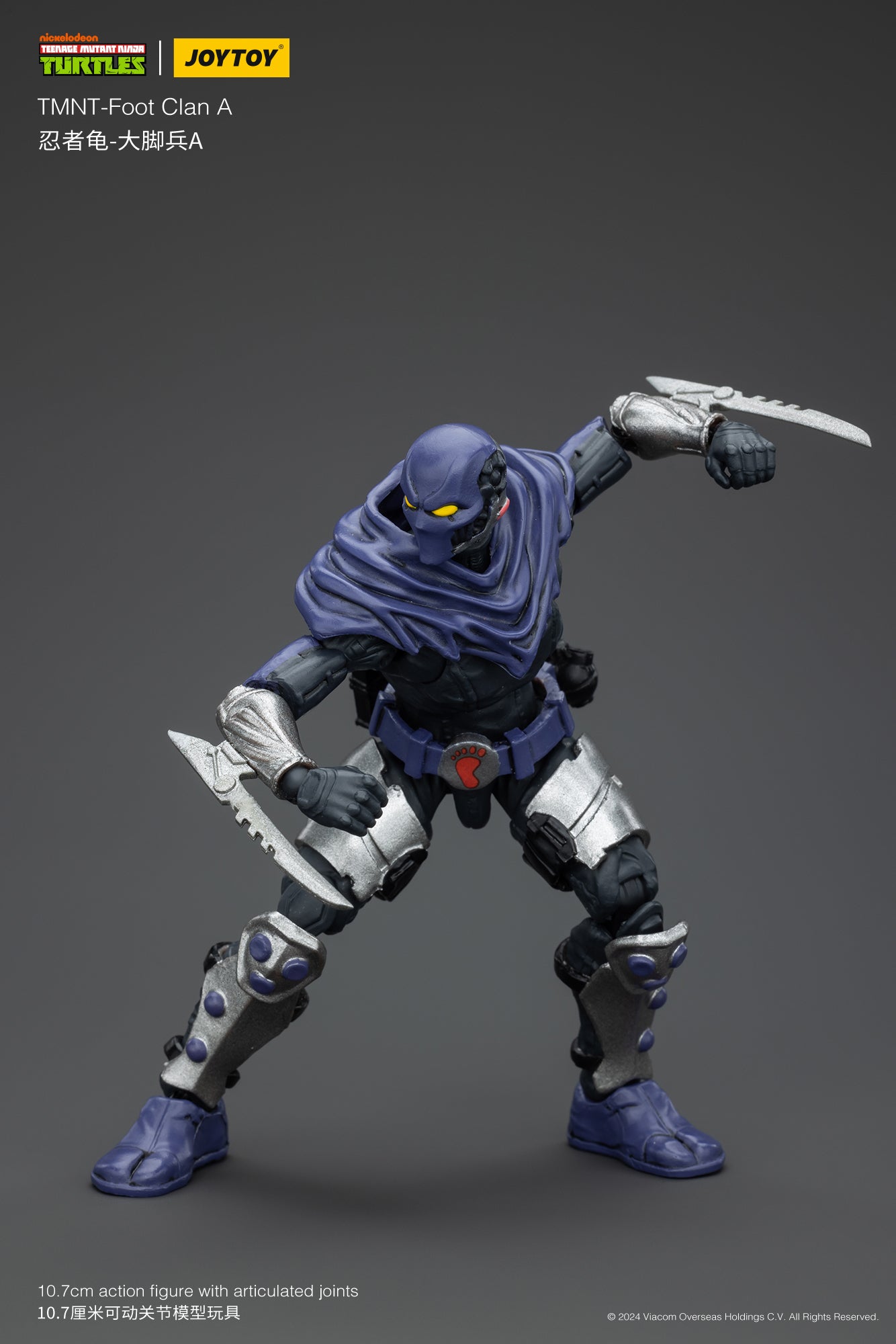 JoyToy 1/18 Scale Action Figure of Teenage Mutant Ninja Turtles Foot Clan Soldier A