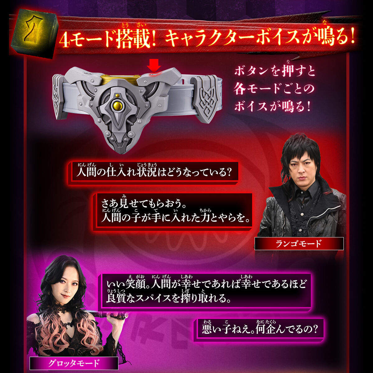 Pre - Order: Deluxe Version (DX) Kamen Rider Gavv Stomach Inc Family Mimic Deviser Set