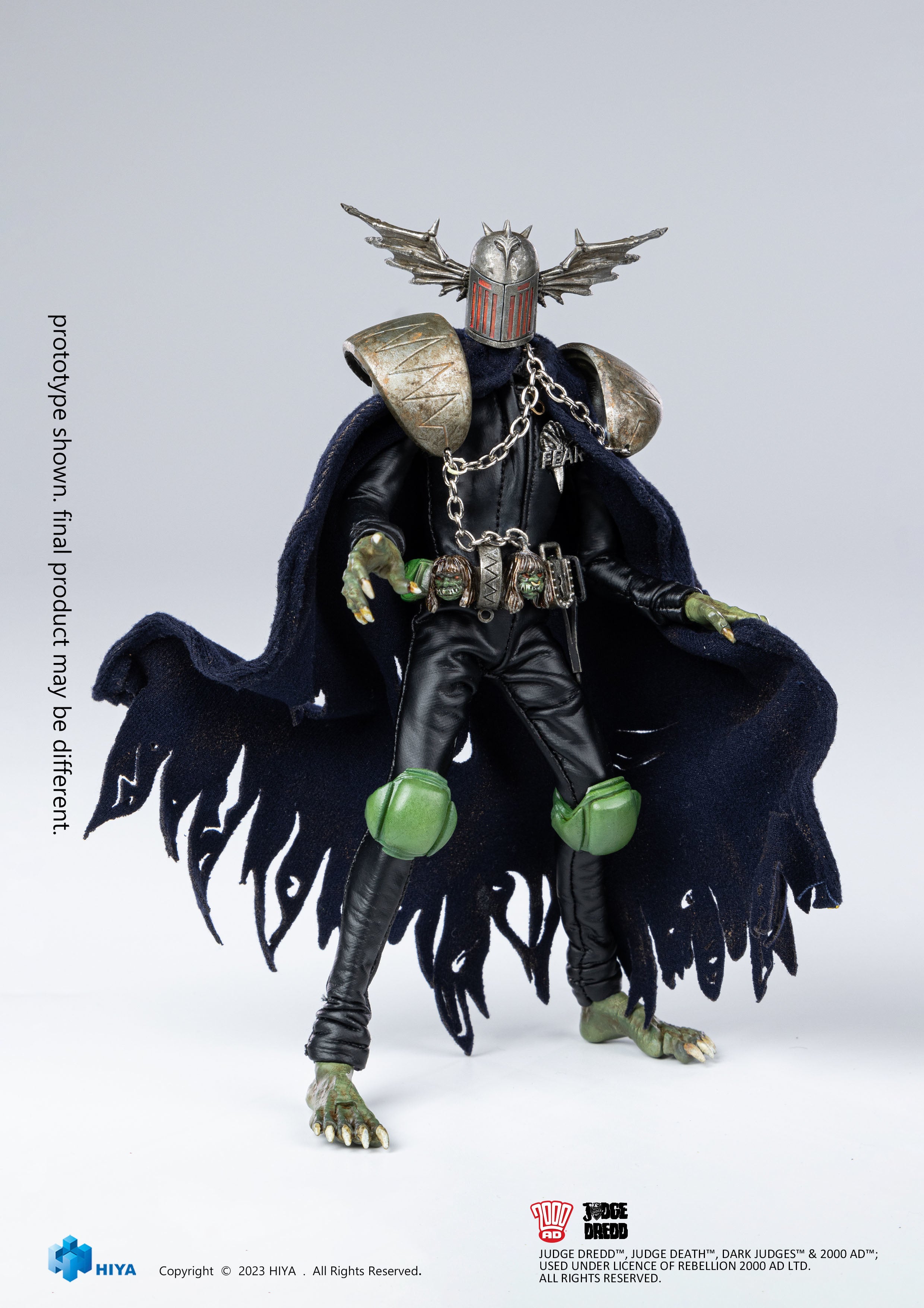 HIYA Toys' 1:12 Scale Exquisite Super Judge Fear Action Figure - Judge Dredd Collectible