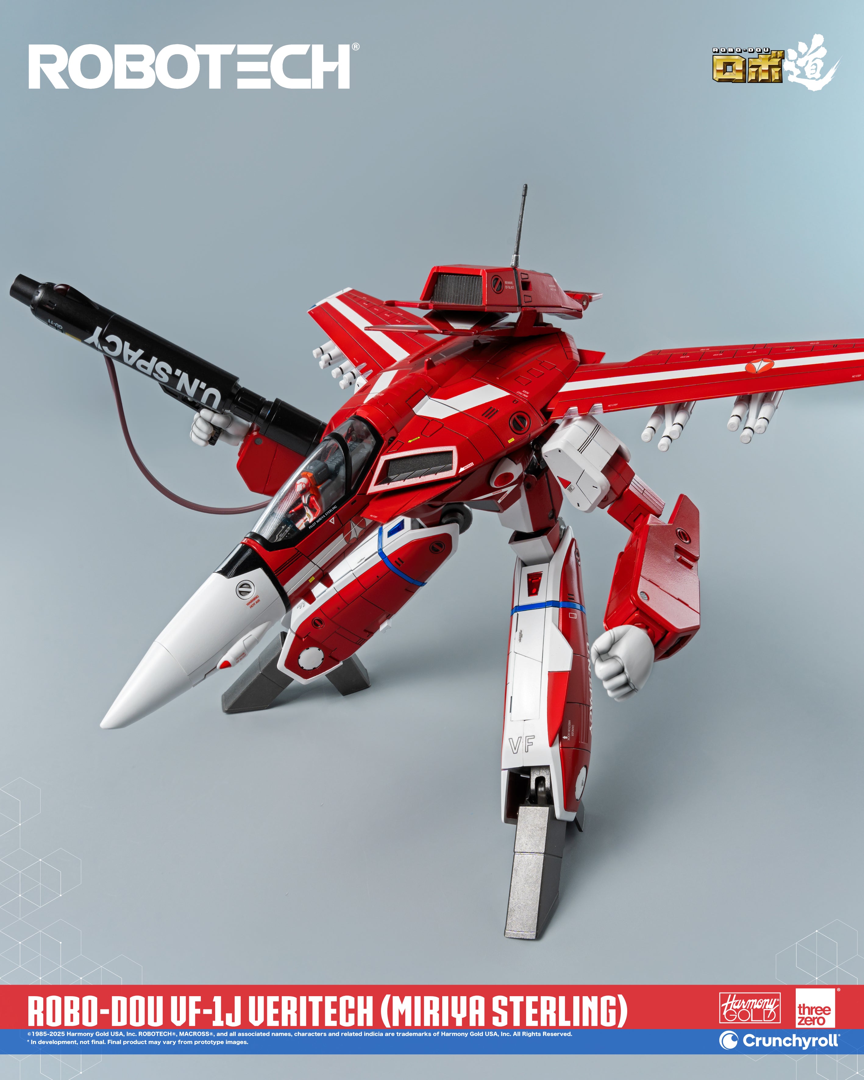[Pre - order] High - Quality Collectible ROBO - DOU VF - 1J Veritech Figure Inspired by Miriya Sterling from ROBOTECH