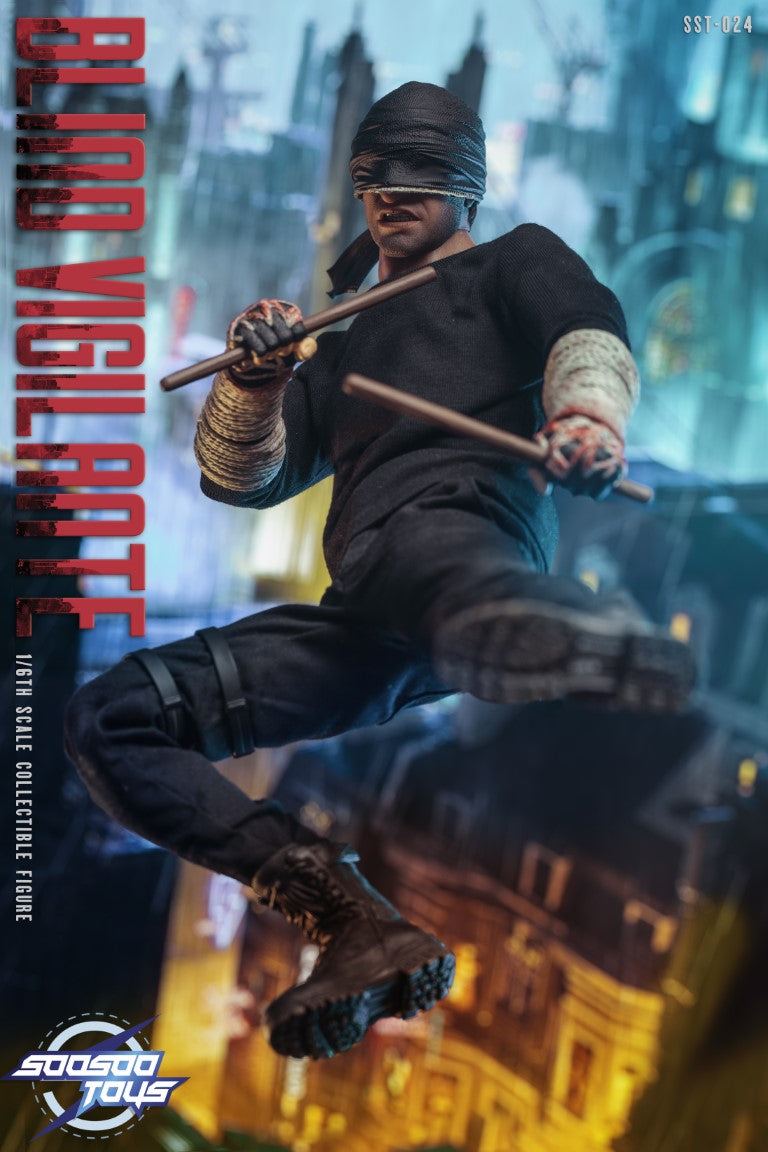 Pre - order 1/6 Scale Collectible Action Figure of Blind Vigilante SST - 024