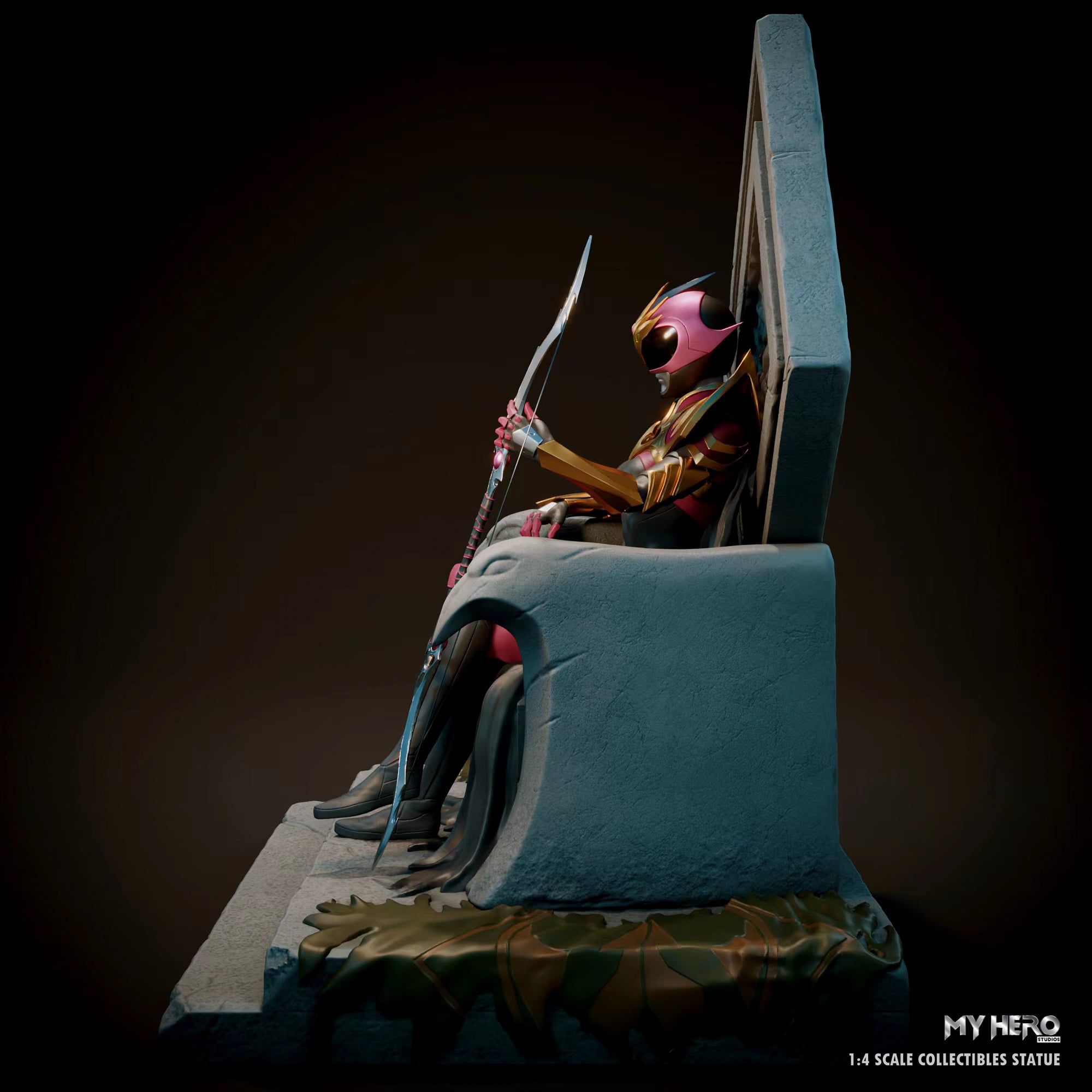 My Hero Studios 1/4 Scale High - Quality Pink Ranger Slayer Collectible Statue