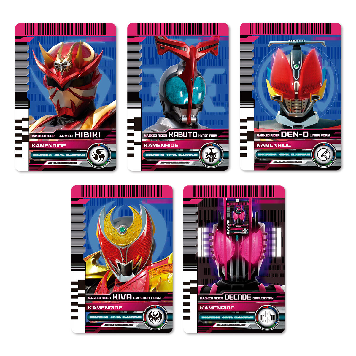 Pre - Order Special Premium Kamen Rider Zein Trading Card Set for Kamen Rider Zein's Driver