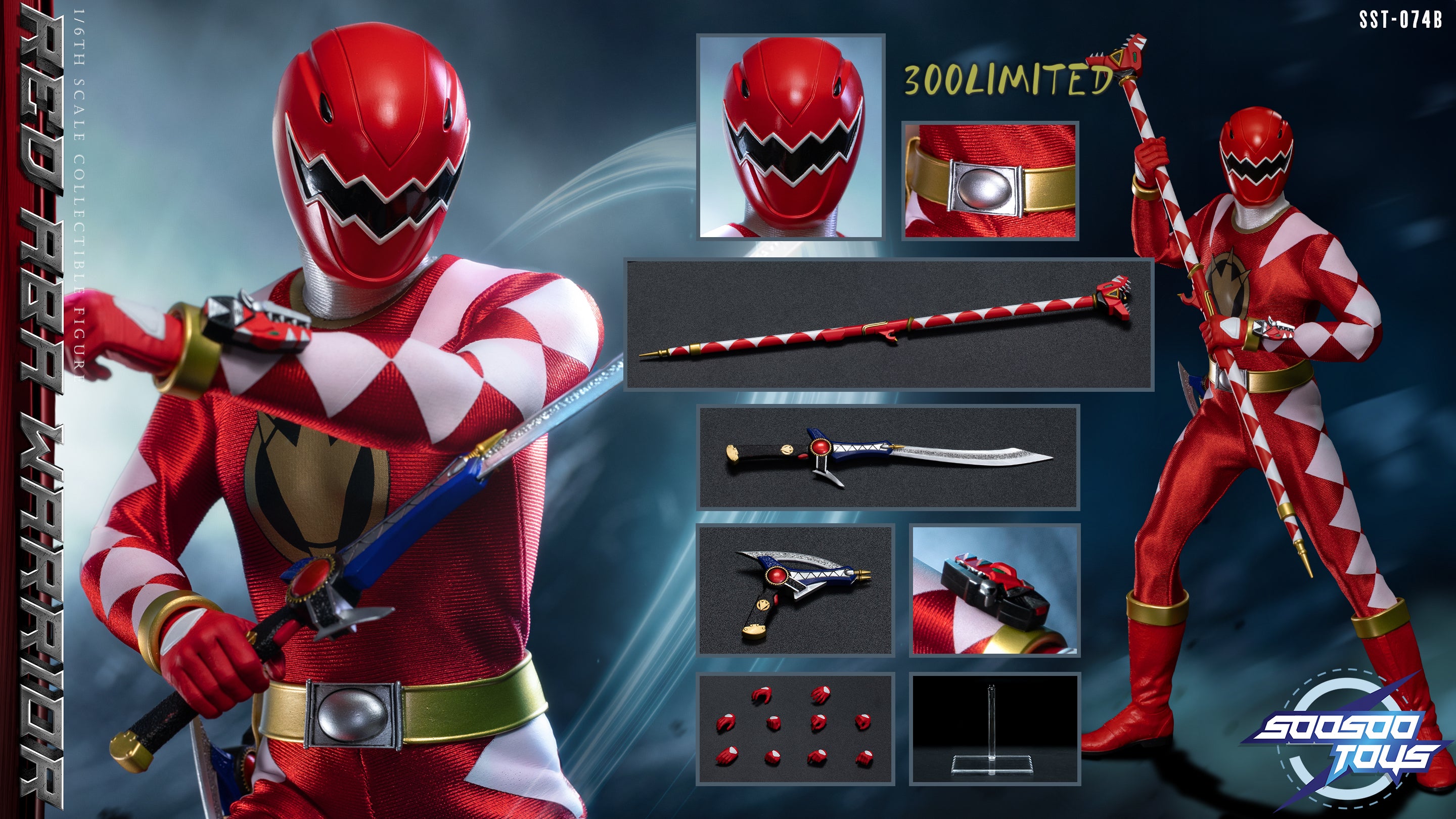 [PREORDER] 1/6 Scale Red Aba Warrior SST - 074B Action Figure