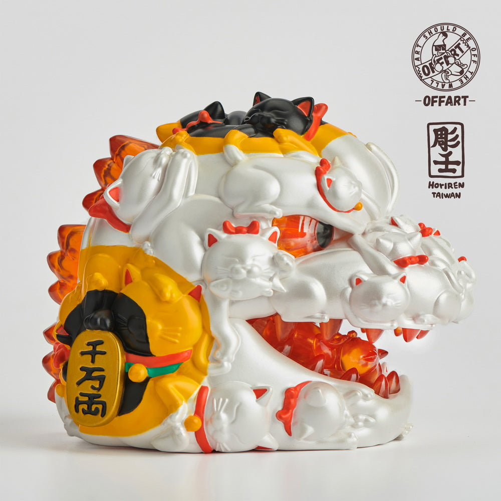 Pre - order Hundred Cats Red Lotus Lucky Mini Edition 5 - inch Vinyl Figure