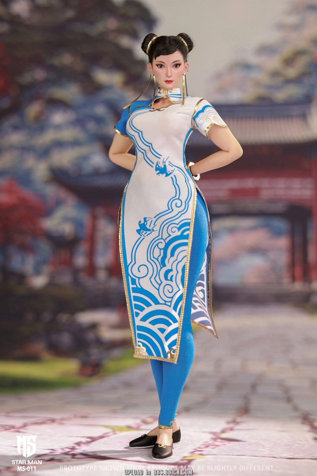 Pre - order 1/6 Scale Collectible Star Man MS - 011 Chun - Li Figure in White Cheongsam