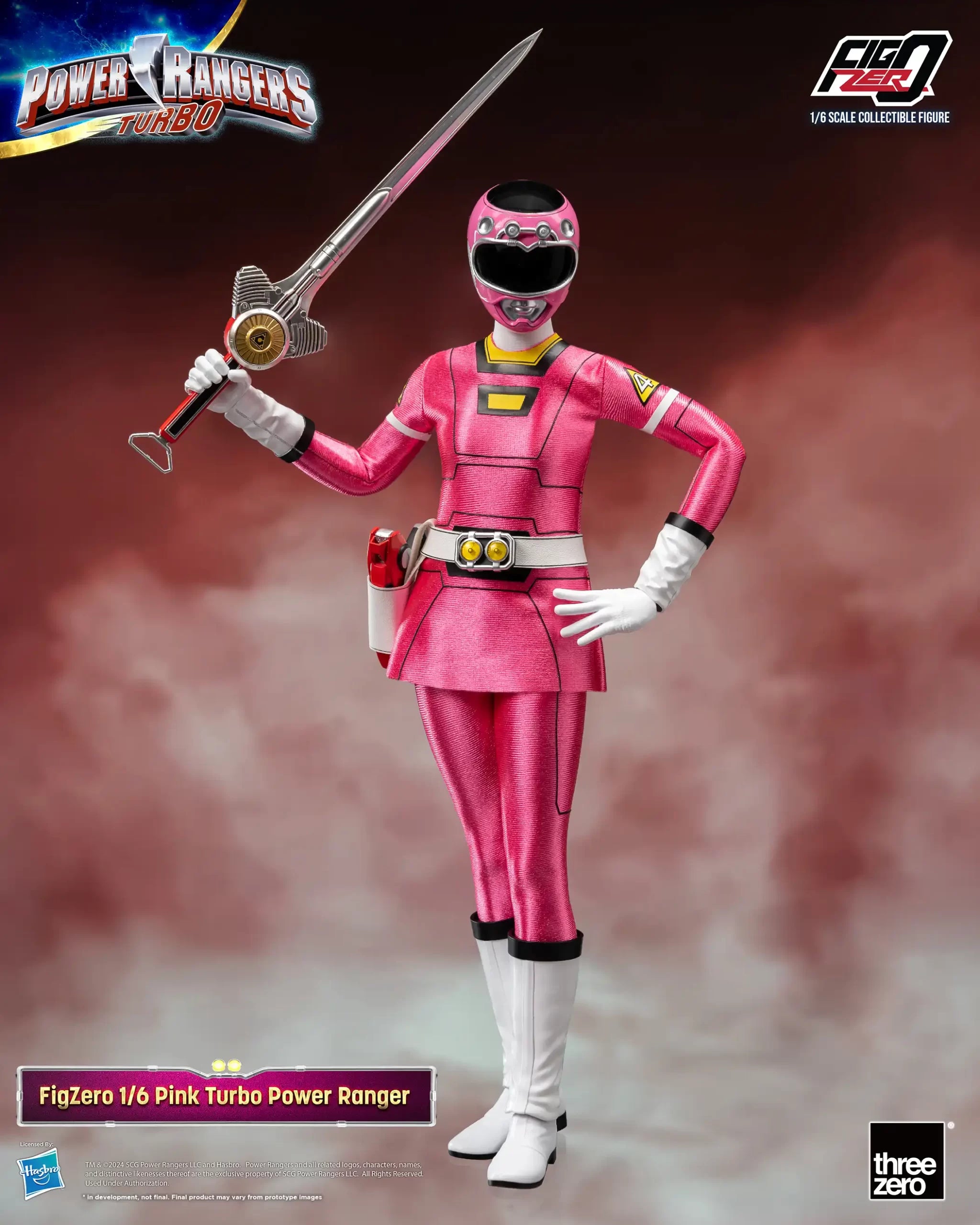 [Pre - order] 1/6 Scale Collectible FigZero Pink Turbo Ranger Action Figure from Power Rangers Turbo