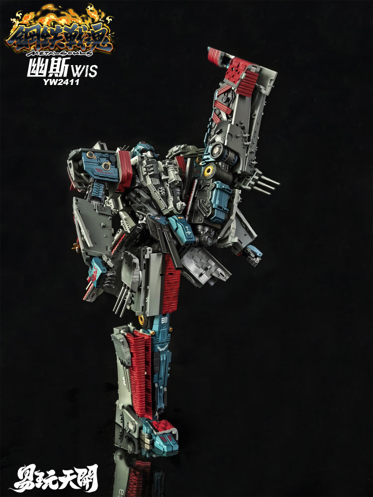 ToysEasy YW2411 WIS Ghost - Transformable Action Figure from Metal Soul Series Inspired by Iowa - class Battleship