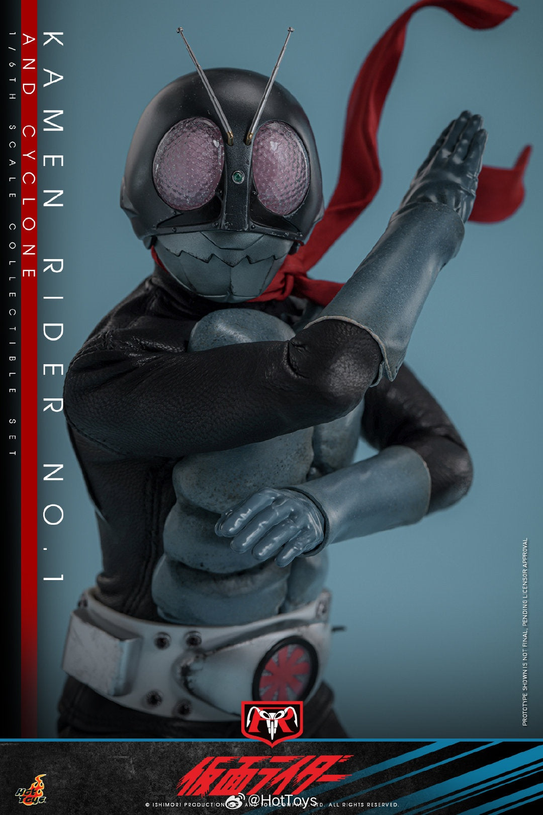 Pre - order HotToys 1/6 Scale Collectible Kamen Rider Ichigou Action Figure with Cyclone Motorcycle