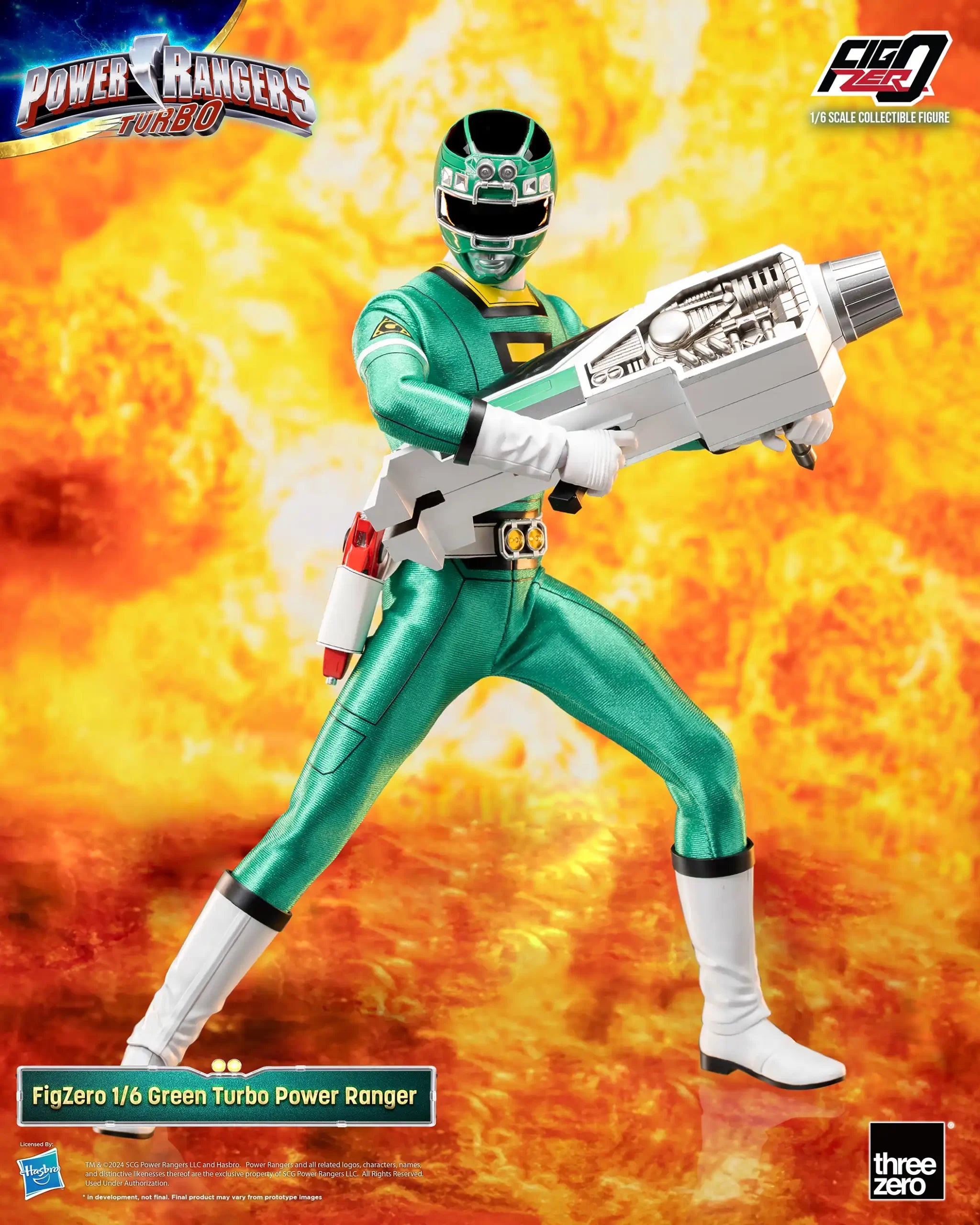 FigZero 1/6 Scale Collectible Action Figure - Green Turbo Ranger from Power Rangers Turbo