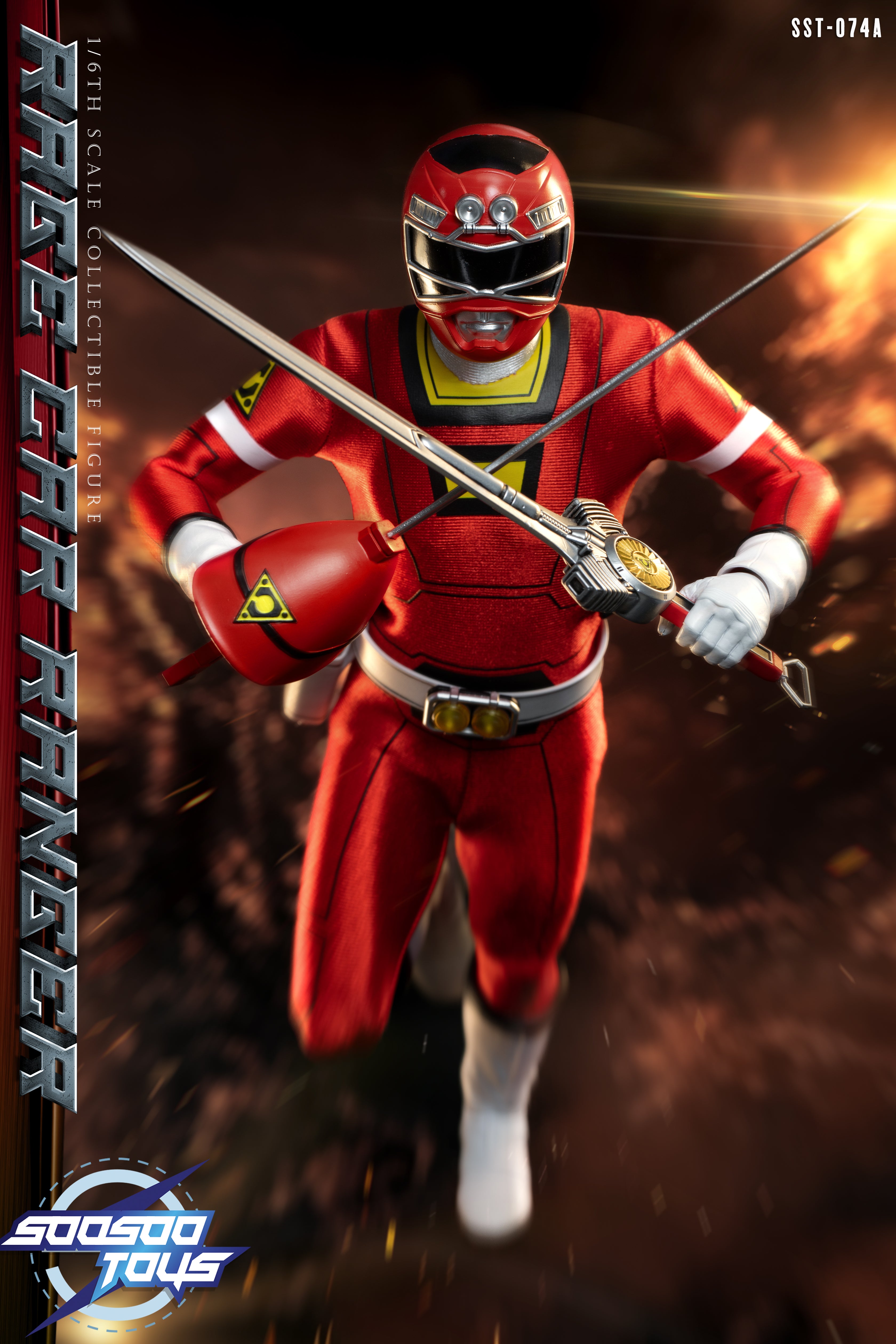 Pre - Order: 1/6 Scale Action Figure of SST - 074A Rage Car Ranger