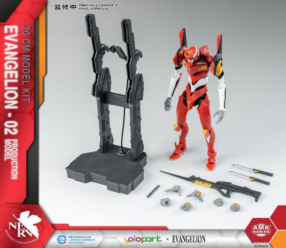 Yolopark Evangelion AMK Collection EVA-02 Assembly Model Building Kit for Enthusiasts