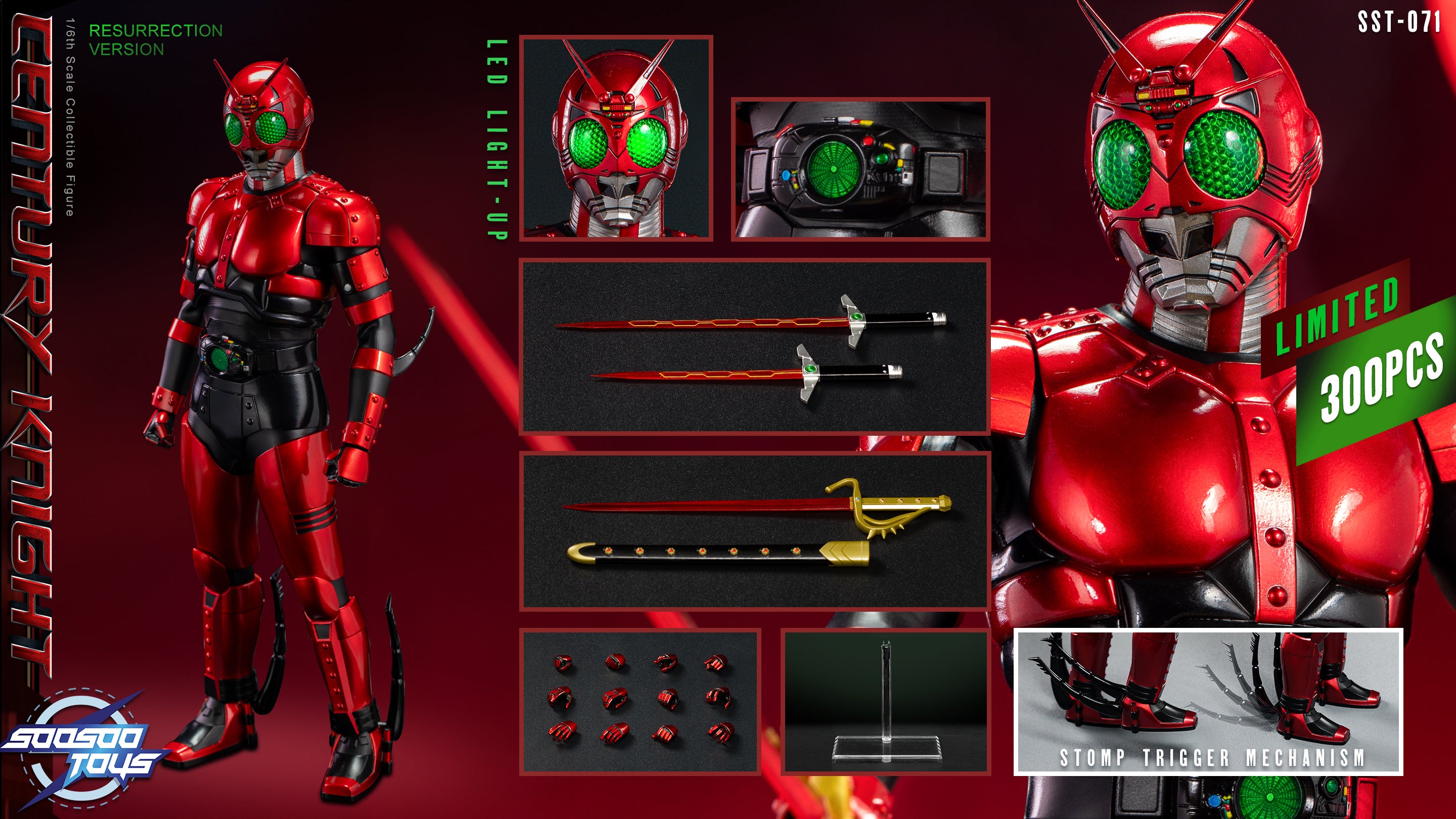 1/6 Scale SST - 071 Century Knight Resurrection Version Action Figure