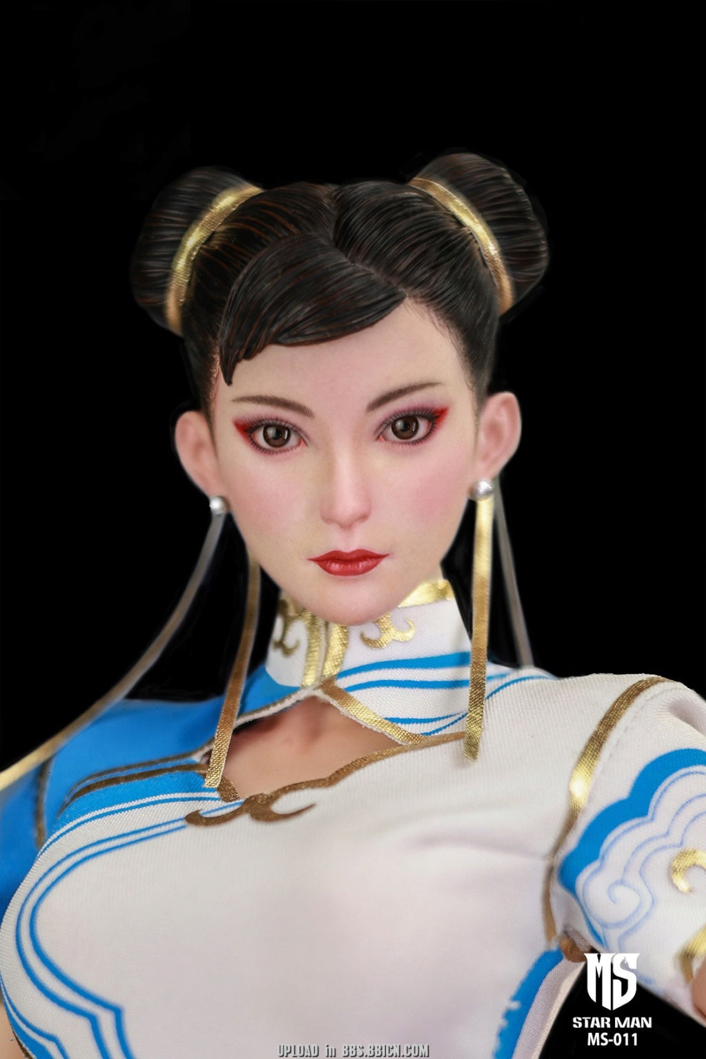Pre - order 1/6 Scale Collectible Star Man MS - 011 Chun - Li Figure in White Cheongsam