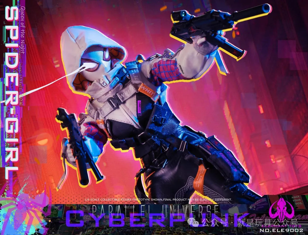1/6 Scale Elephant Toys Cyberpunk Spider - Girl Collectible Figure