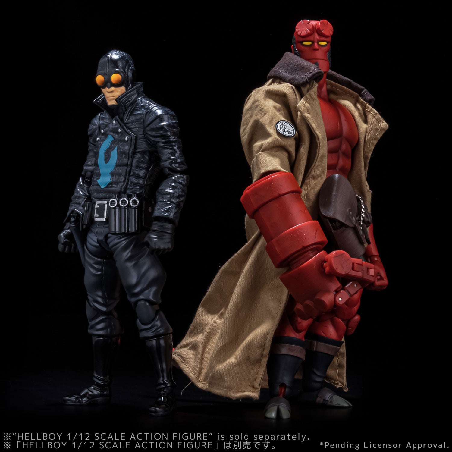 1/12 Scale Collectible Action Figure of Hellboy's Lobster Johnson, a Legendary Superhero from Mike Mignola's Work